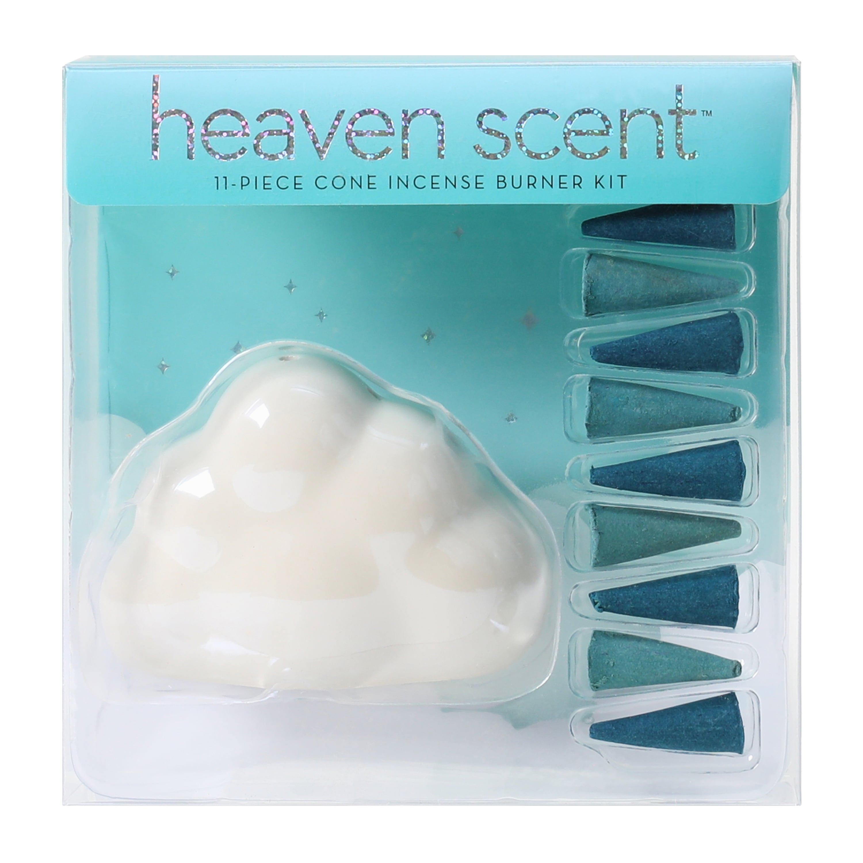 Heaven Scent™ Cone Incense Burner Kit 11-Pack