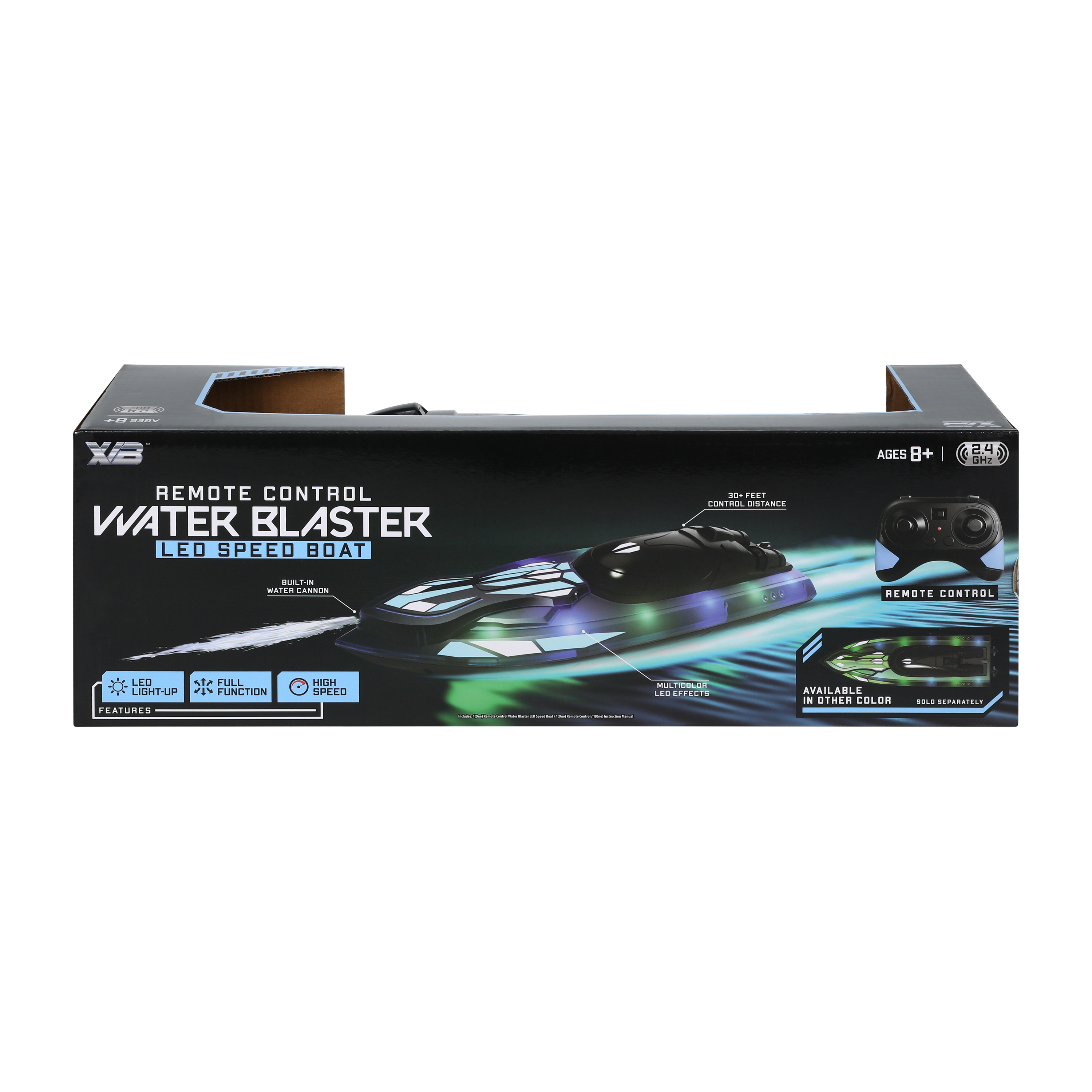 XVB™ Remote Control Water Blaster LED Speed Boat Toy