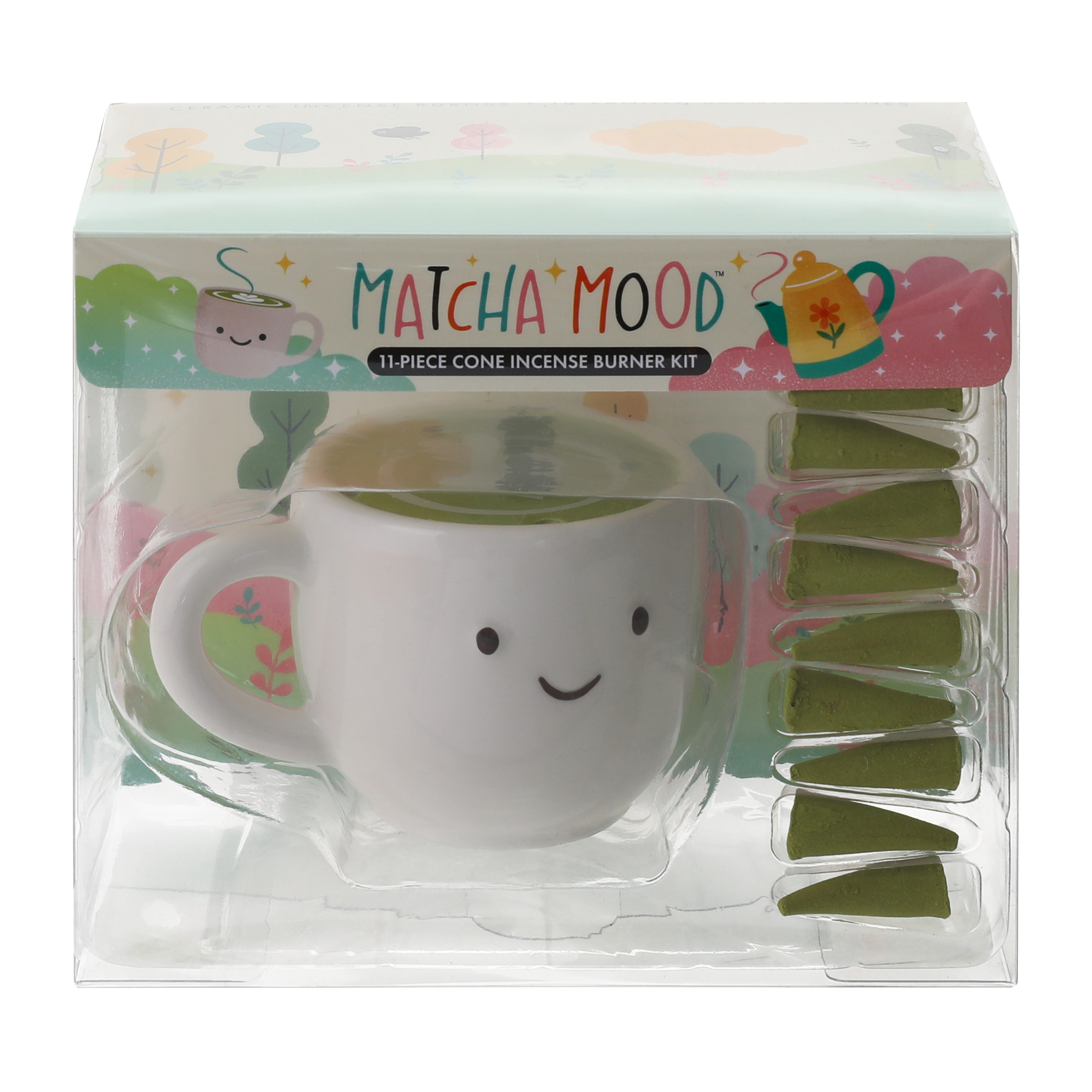 Matcha Mood™ Cone Incense Burner 11-Pack Kit