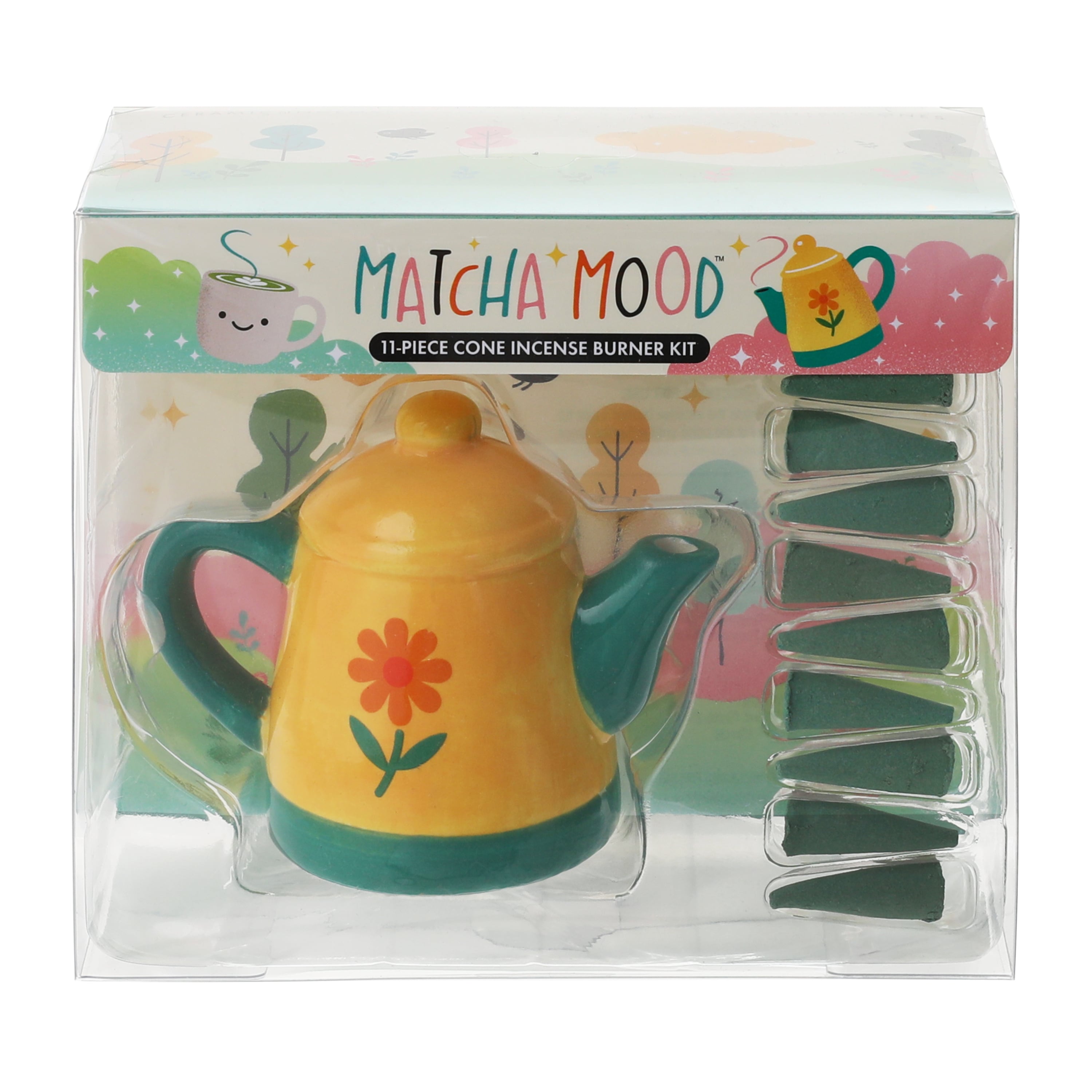 Matcha Mood™ Cone Incense Burner 11-Pack Kit