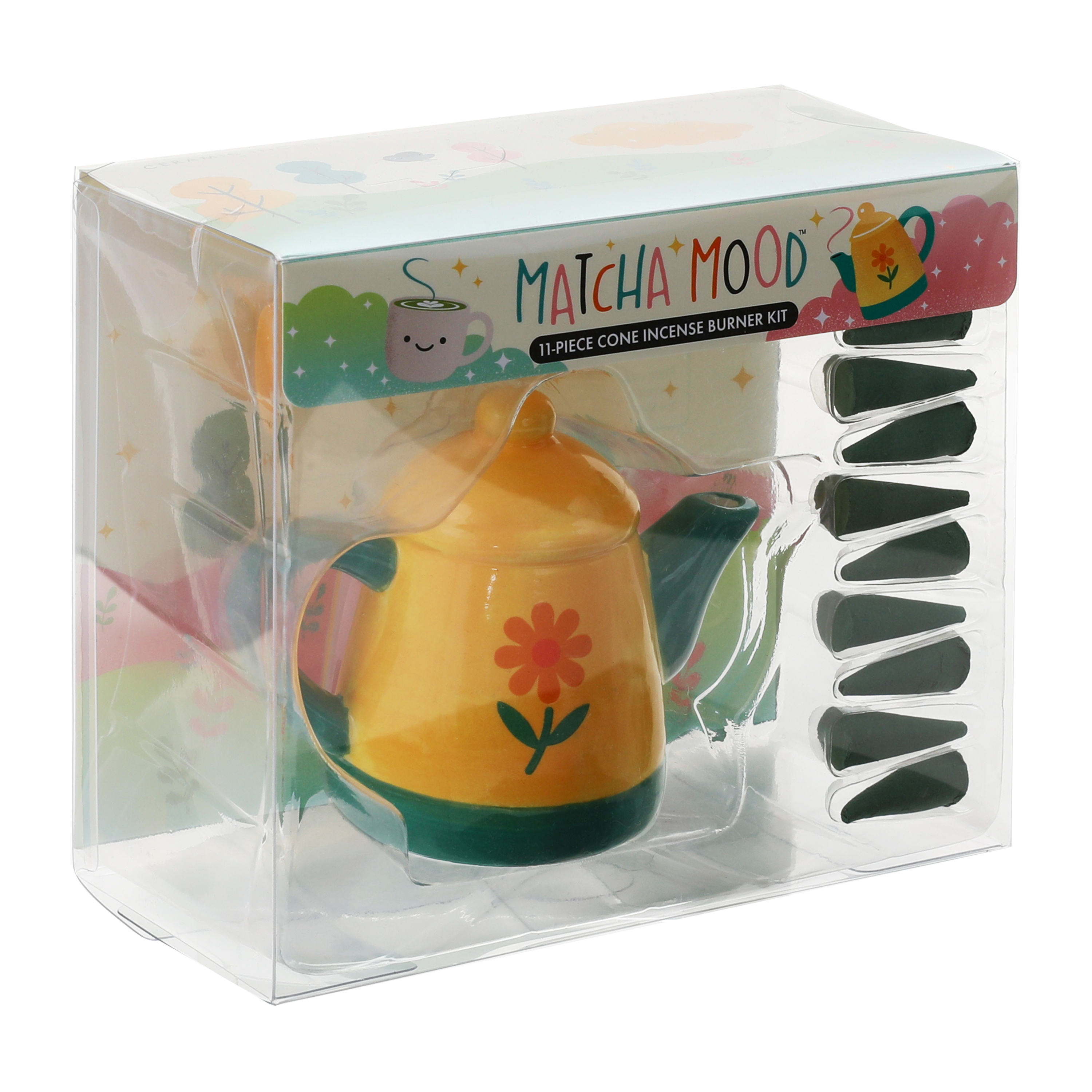Matcha Mood™ Cone Incense Burner 11-Pack Kit