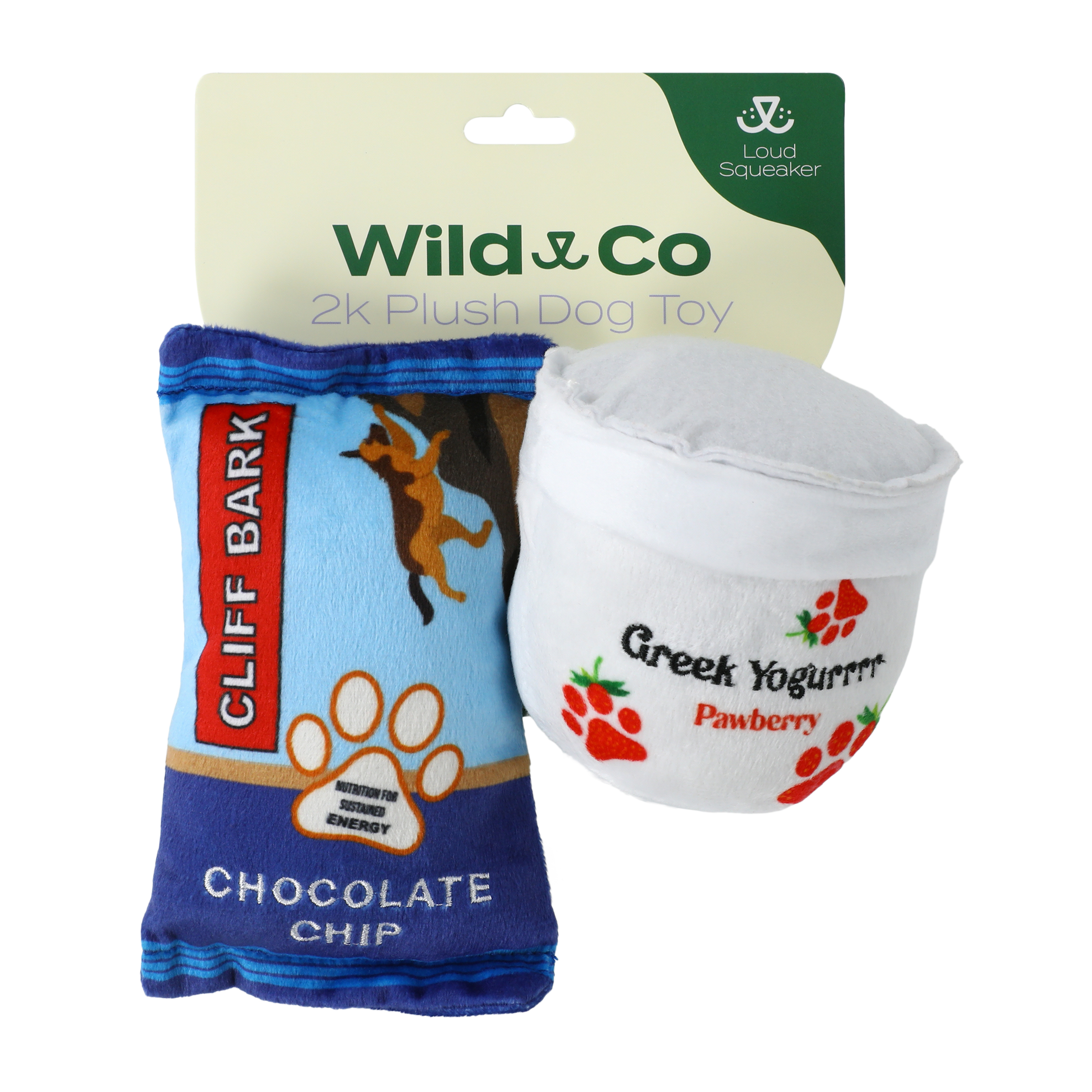 Wild Co. Dog Plush Toy 2-Pack