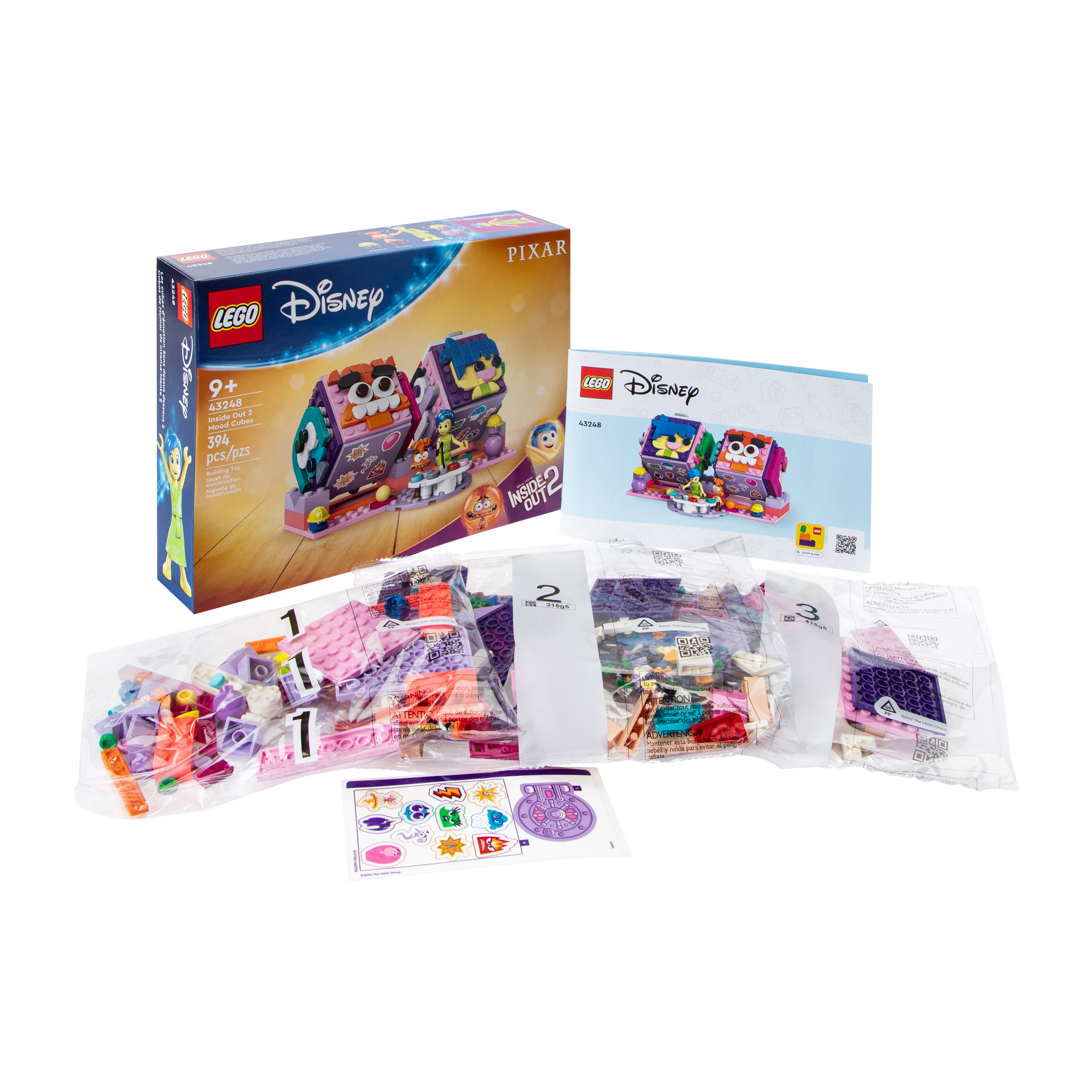 LEGO® Disney PIXAR Inside Out 2 Mood Cubes Building Toy