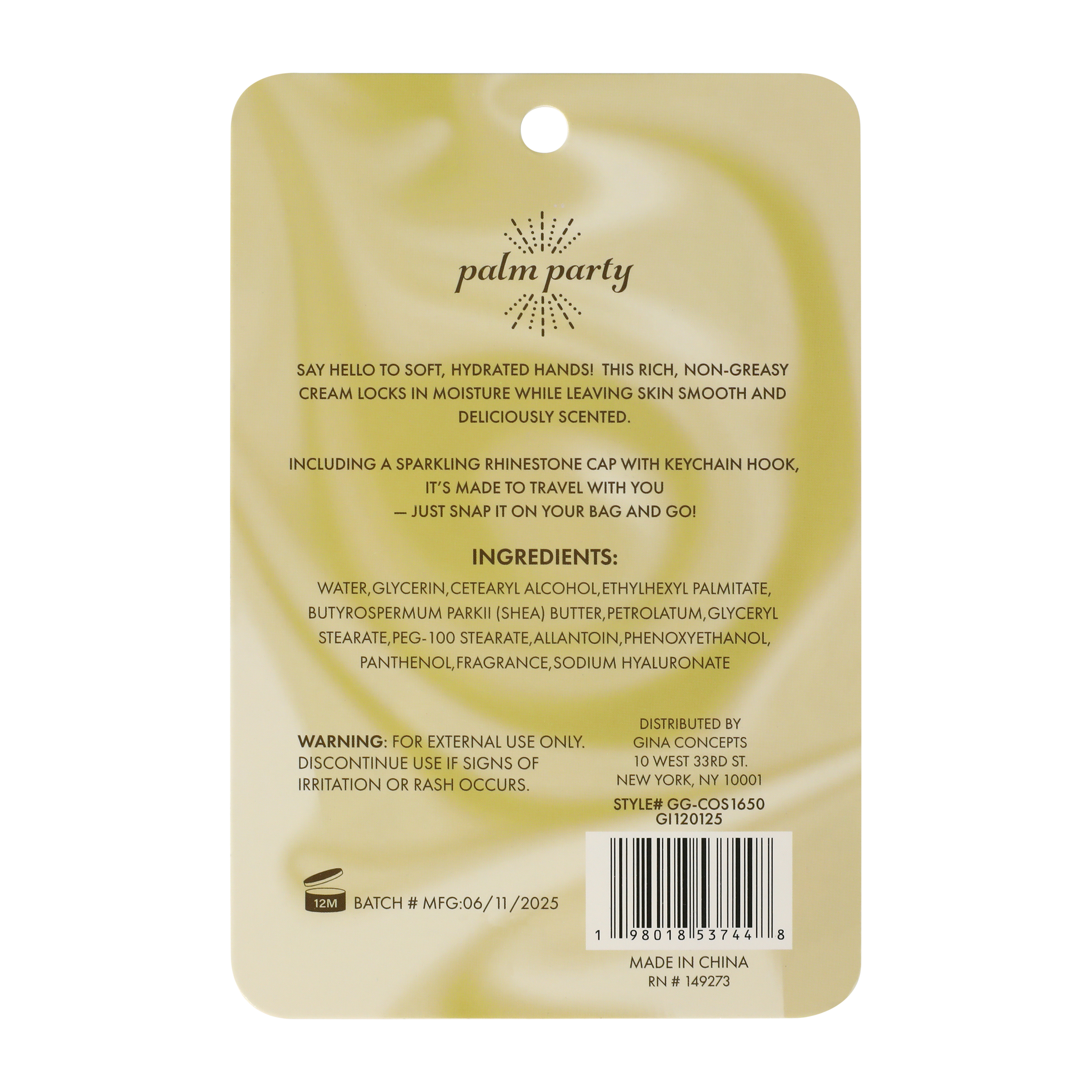 Palm Party Vanilla Frosting Hand Cream 2-Pack Set