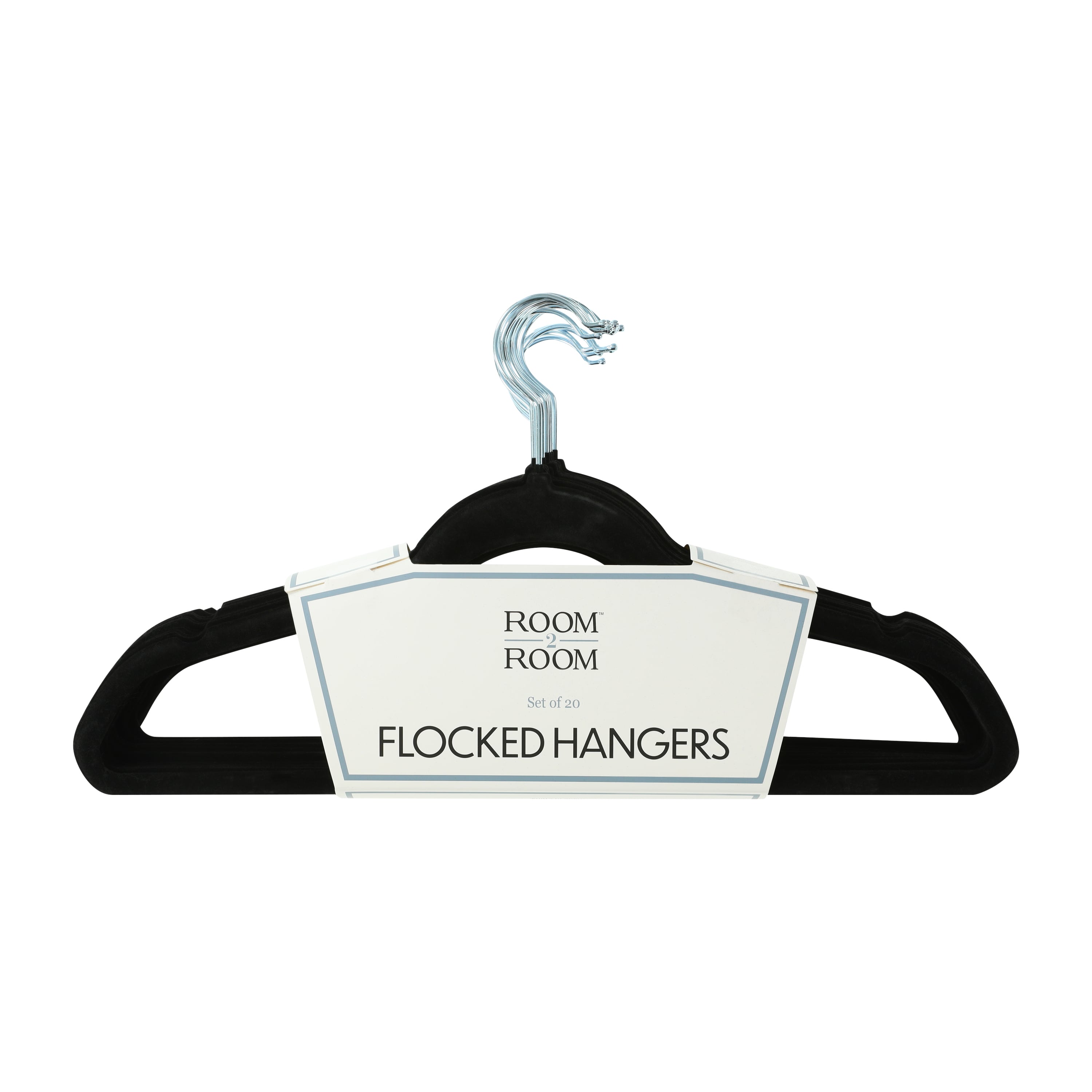 Flocked Clothes Hangers 20-Pack
