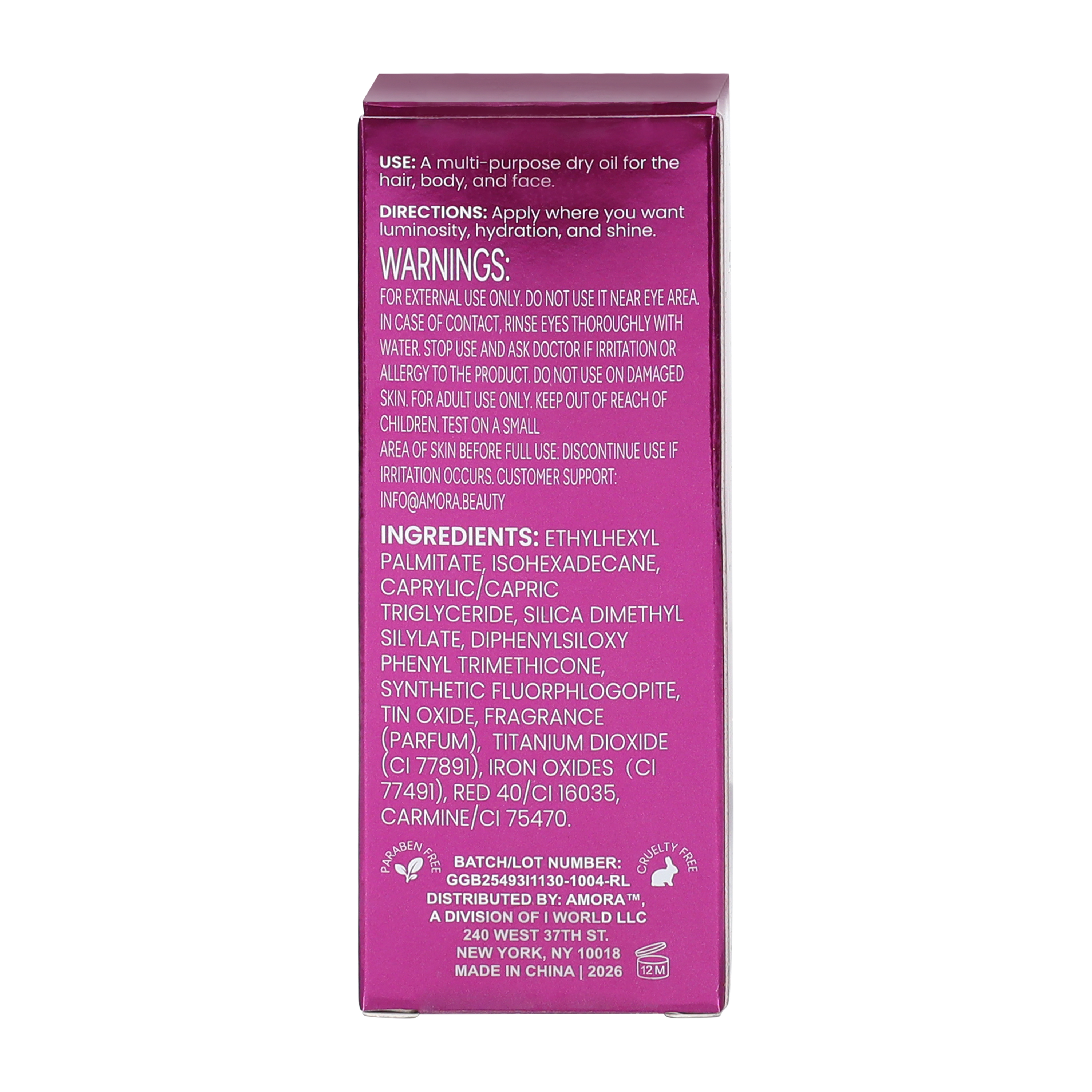 Mini Amora Glow™ Dry Oil 1oz