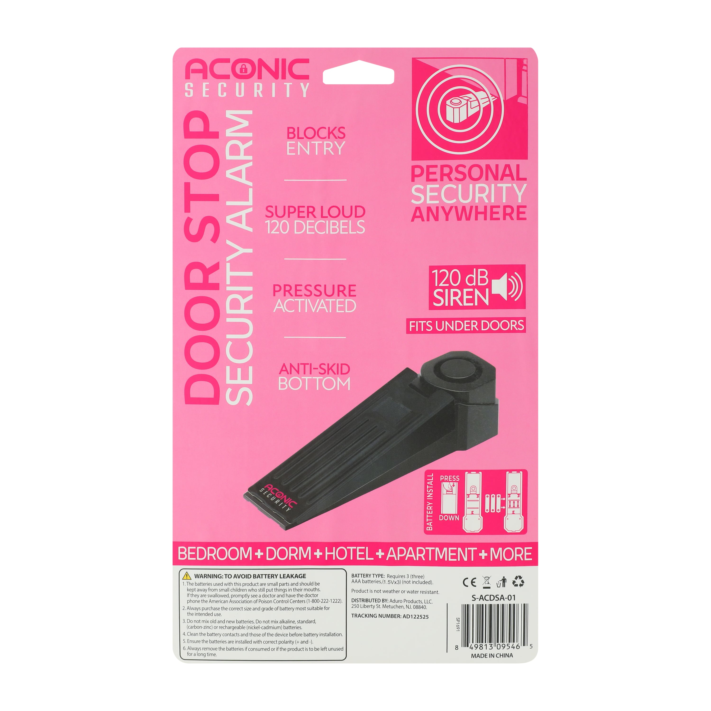Door Stop Security Alarm