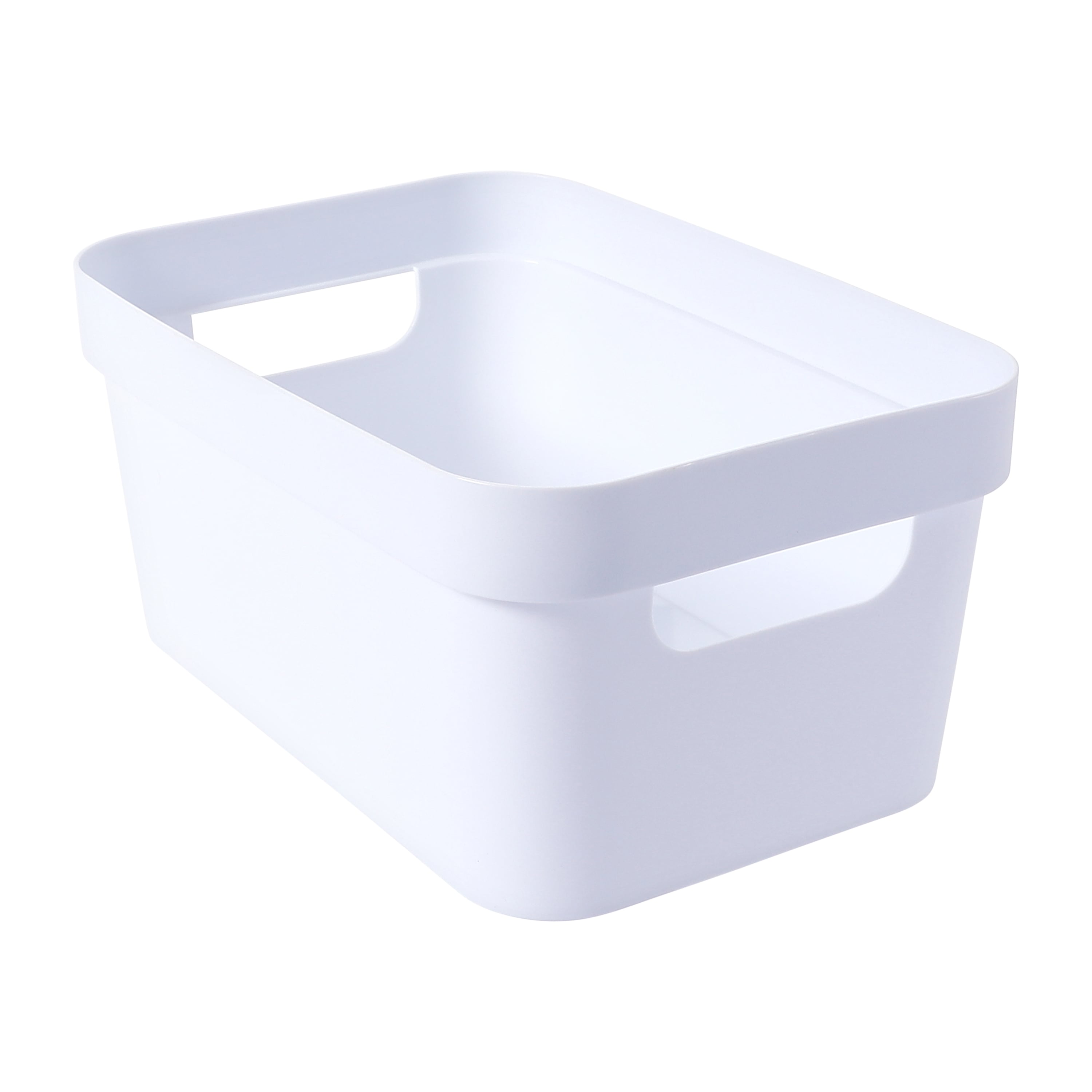 Medium White Storage Bin
