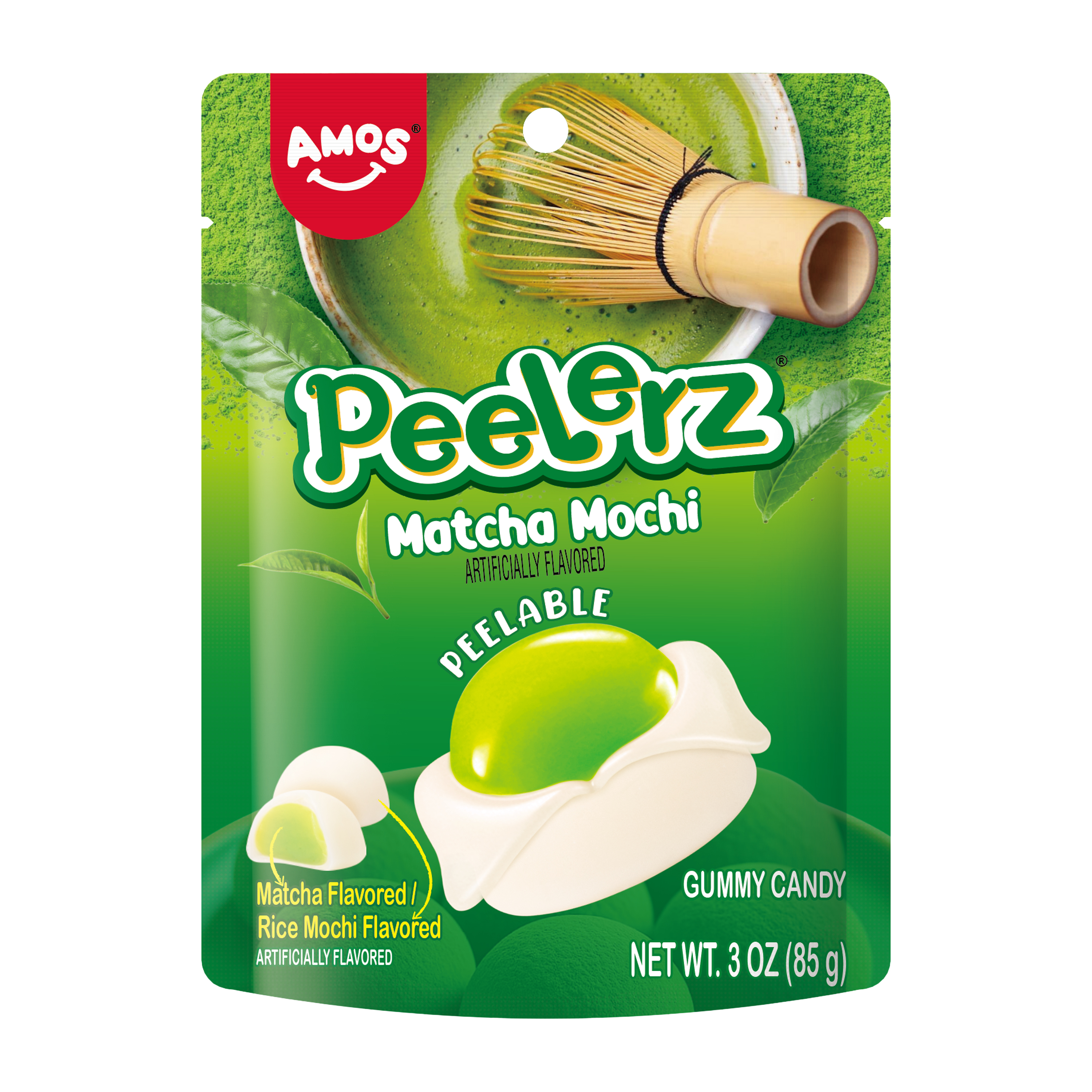 Amos® Peelerz® Matcha Mochi Gummy Candy 3oz