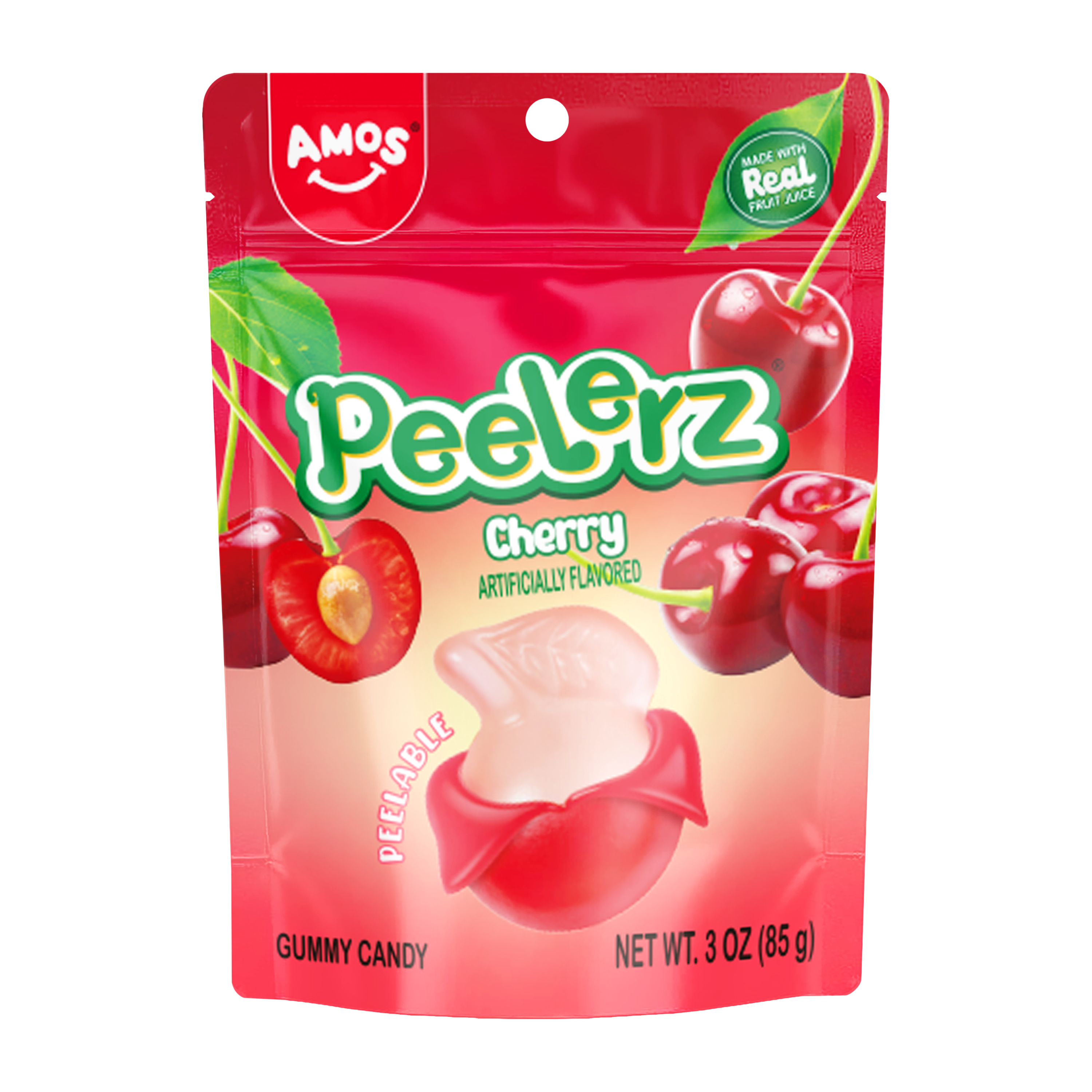 Amos® Peelerz® Cherry Gummy Candy 3oz