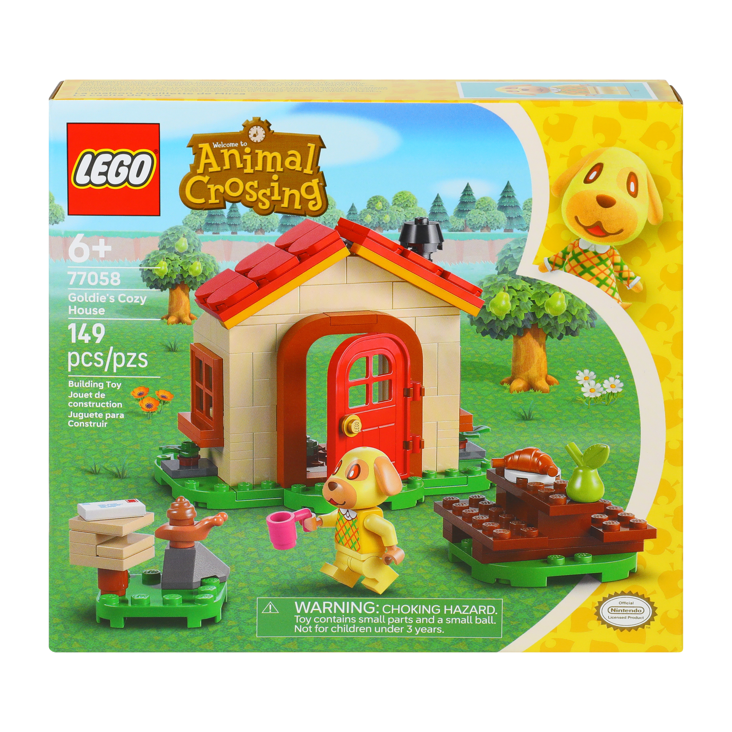 LEGO® Animal Crossing Goldie's Cozy House Building Toy Set
