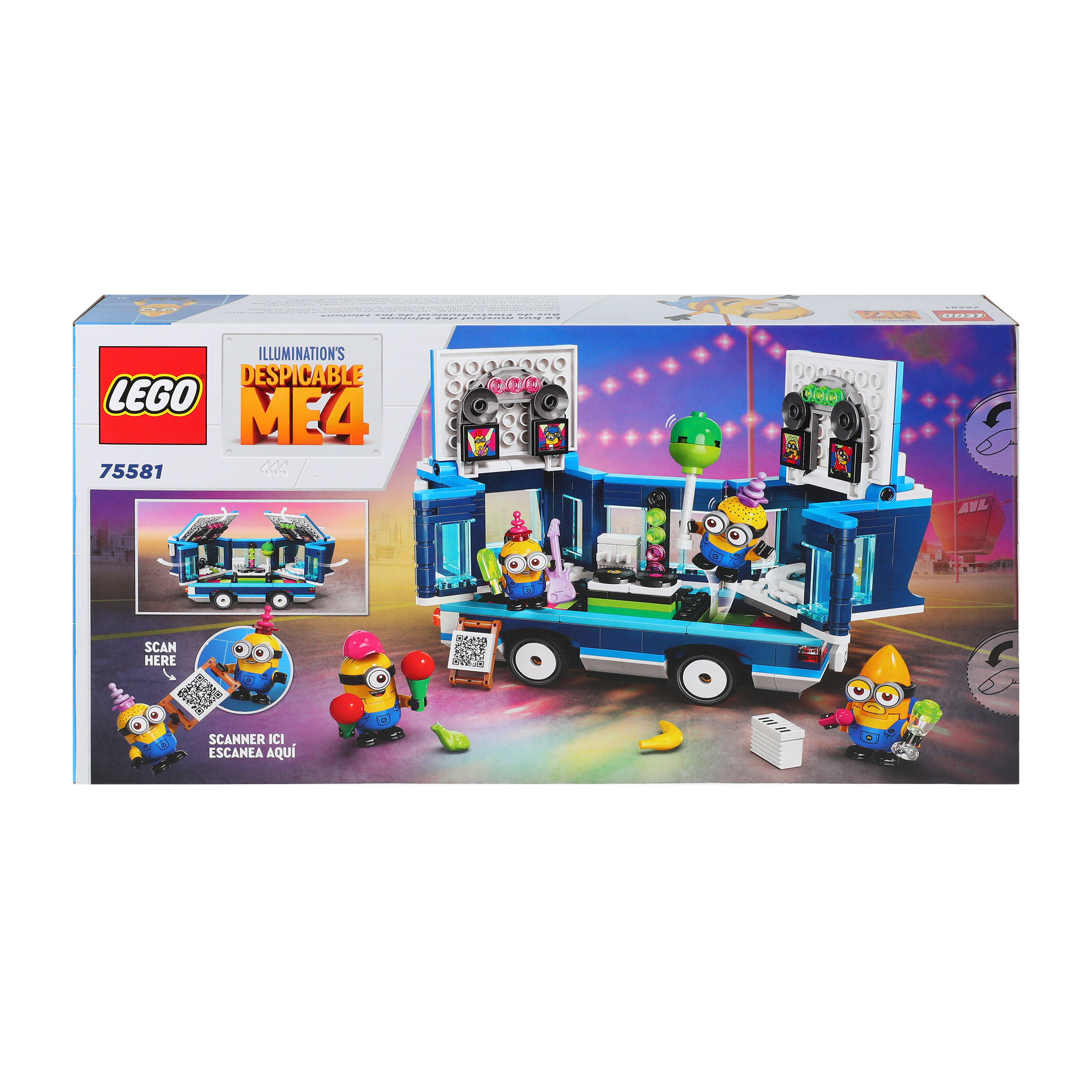 LEGO® Illumination's Despicable Me 4 Minions' Music Party Bus Building Toy 379-Pcs