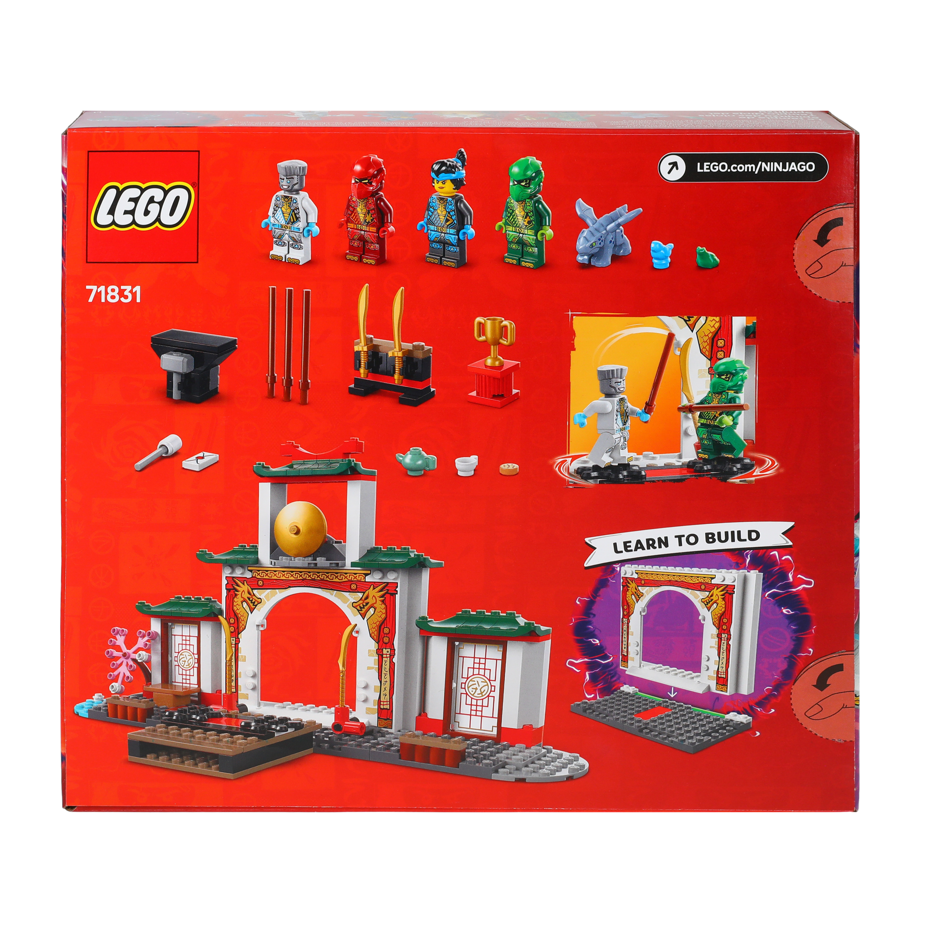 LEGO® Ninjago Dragon's Rising Ninja Spinjitsu Temple Building Toy 158-Pcs