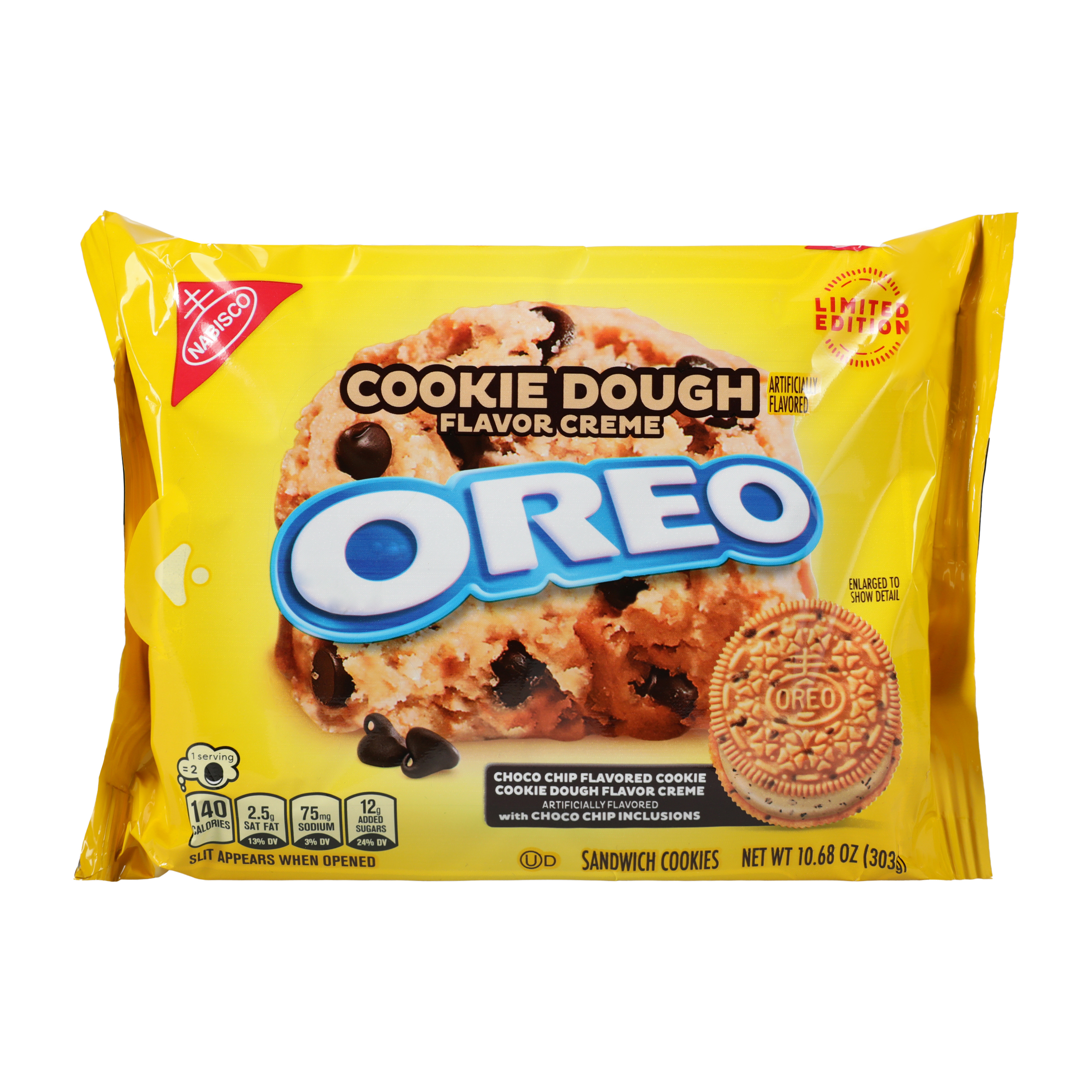 Oreo Limited Edition Cookie Dough Flavored Sandwich Cookies 10.68oz