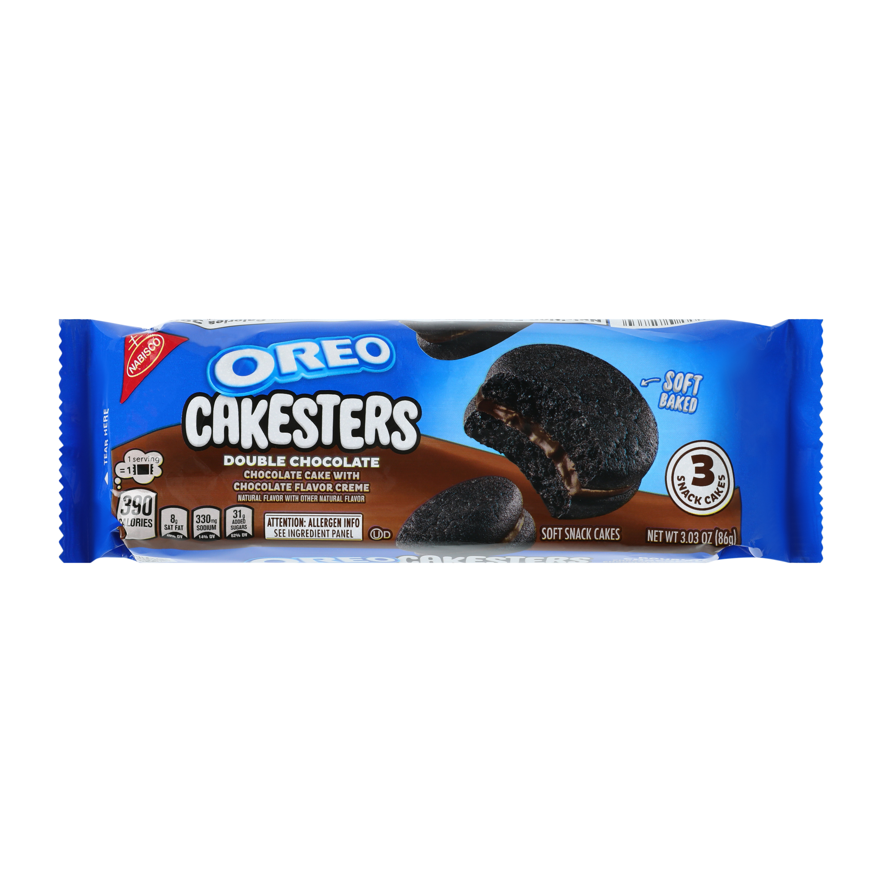 Oreo Cakesters Double Chocolate Cakes 3oz
