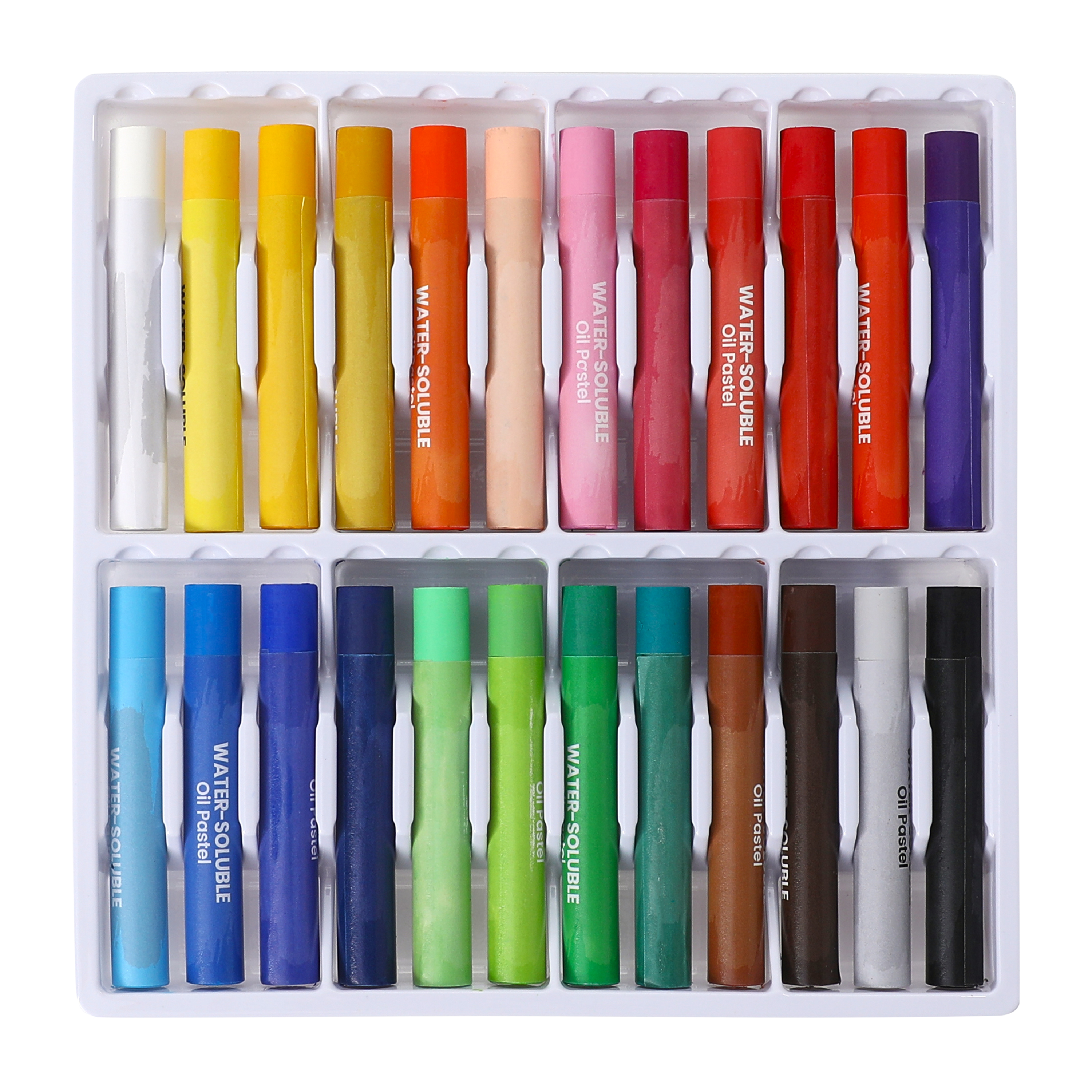 Kit Pasteles Oleo Solubles Agua - 24 Colores Brillantes para Artistas 3