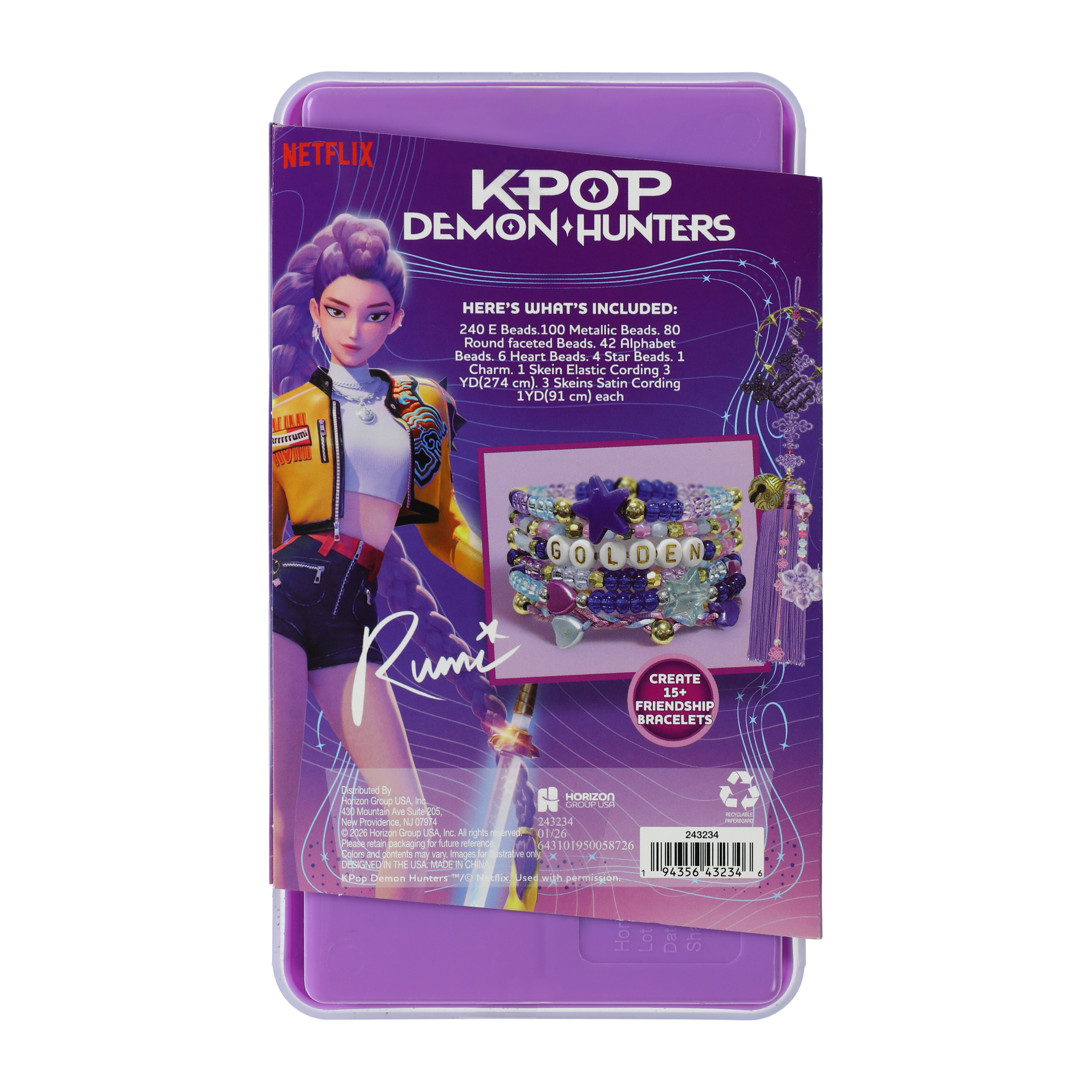 K-Pop Demon Hunters Rumi Friendship Bracelets Set