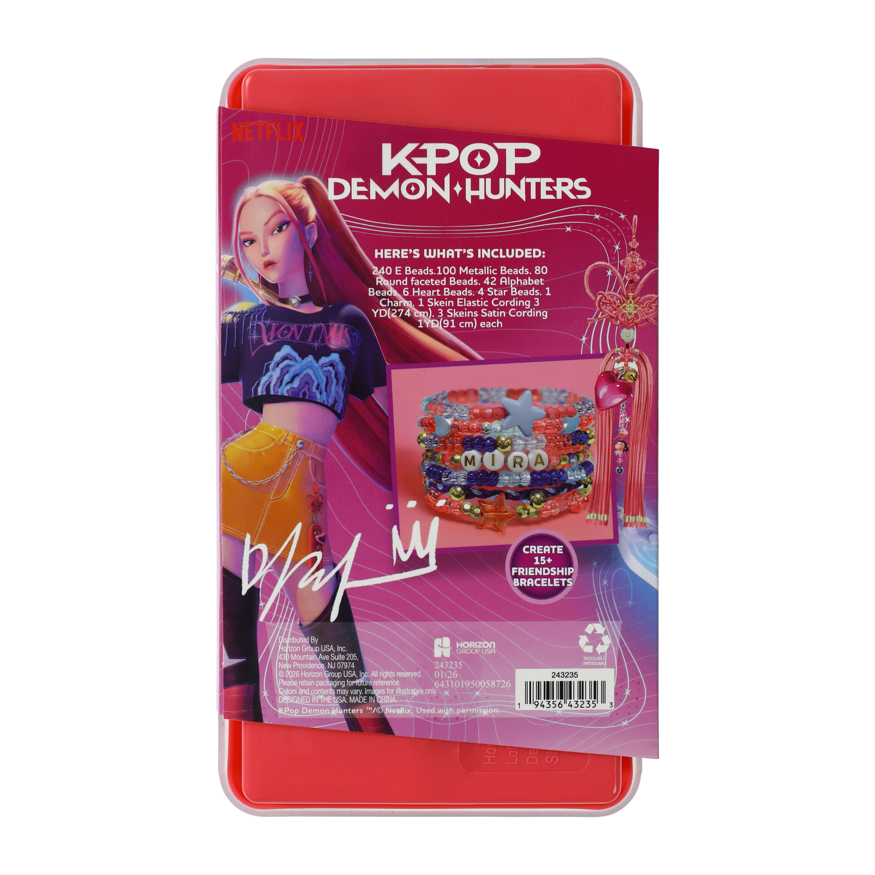 K-Pop Demon Hunters Mira Friendship Bracelets Set