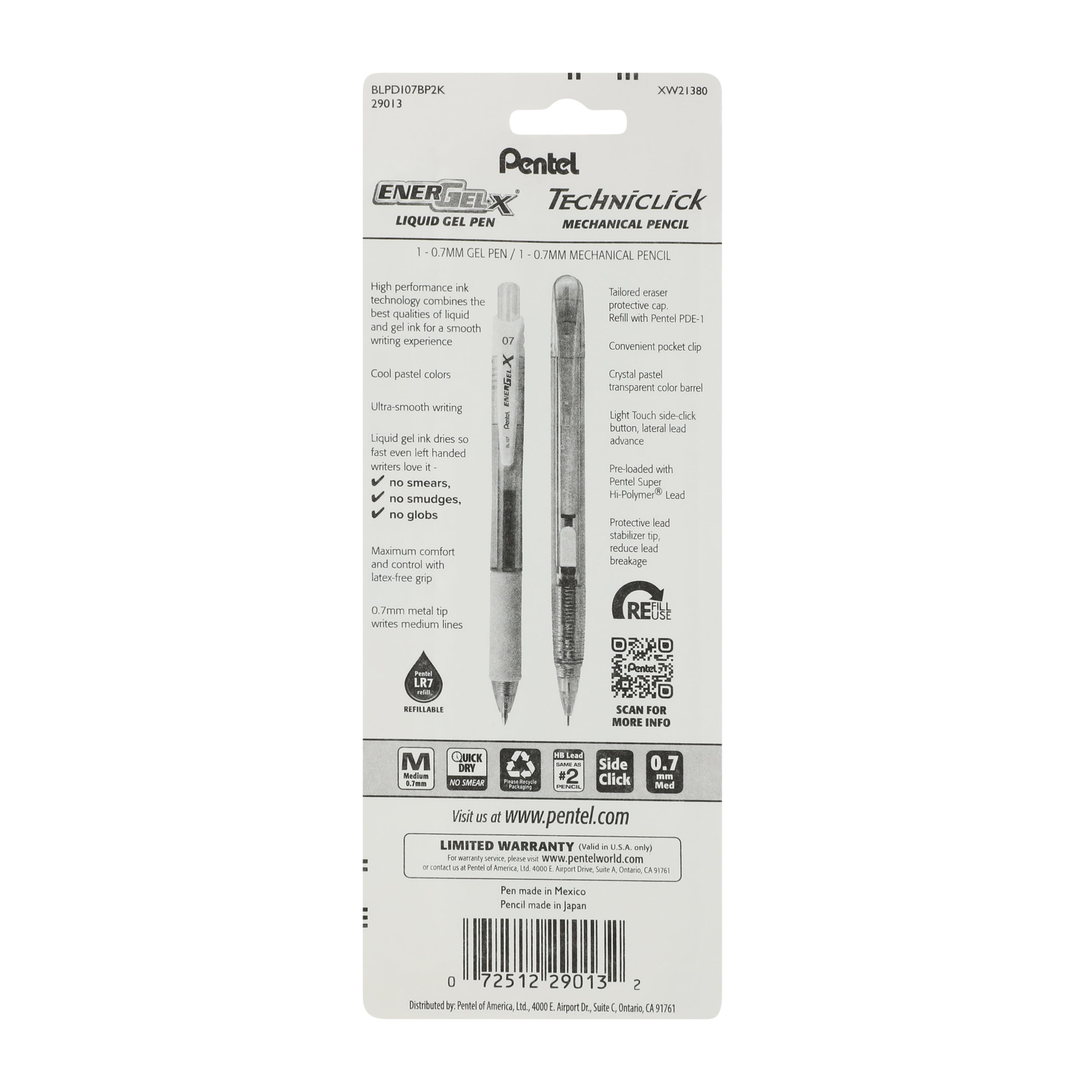 Pentel® Pen & Pencil 2-Pack