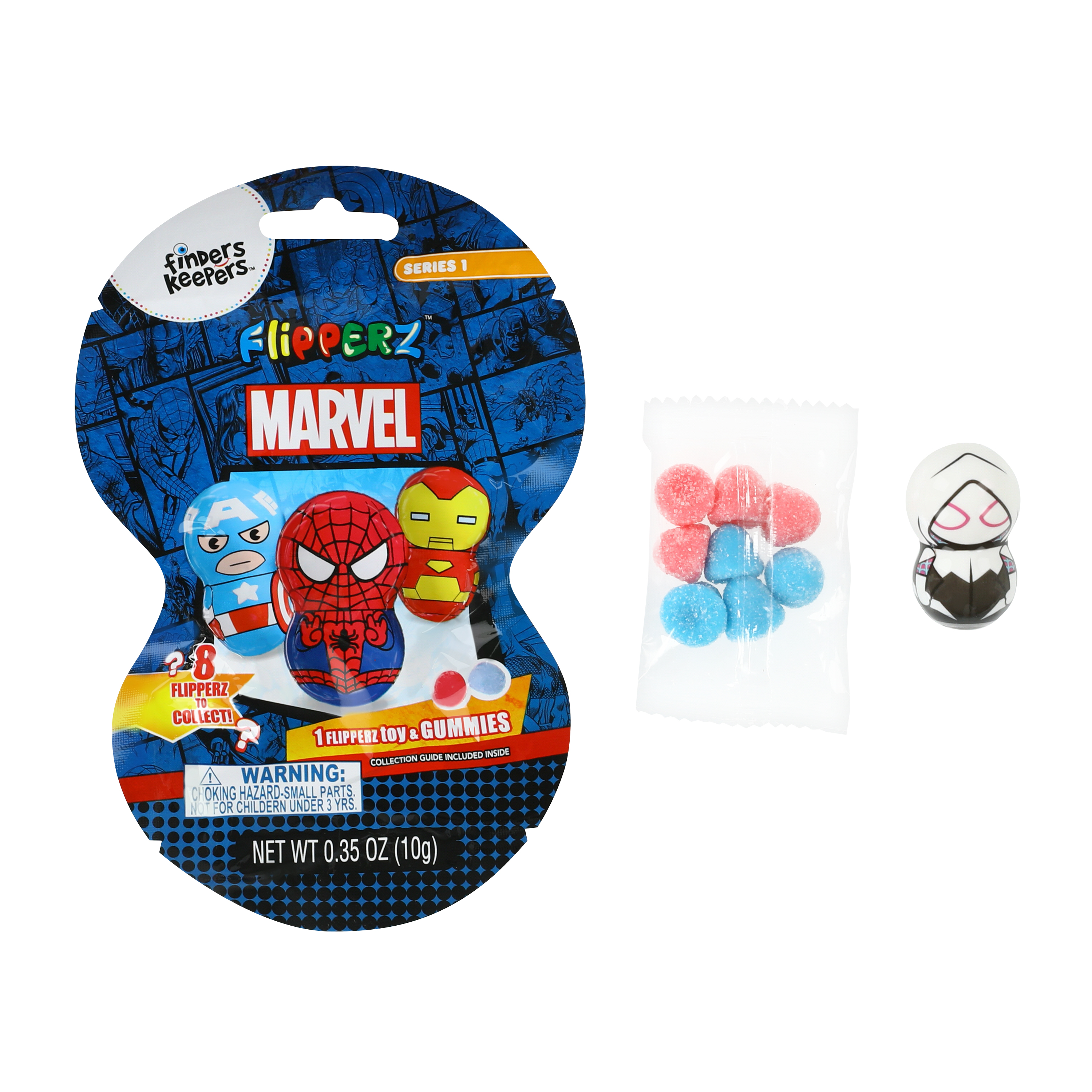 Finders Keepers™ Marvel Flipperz™ Toy & Gummies 0.3oz