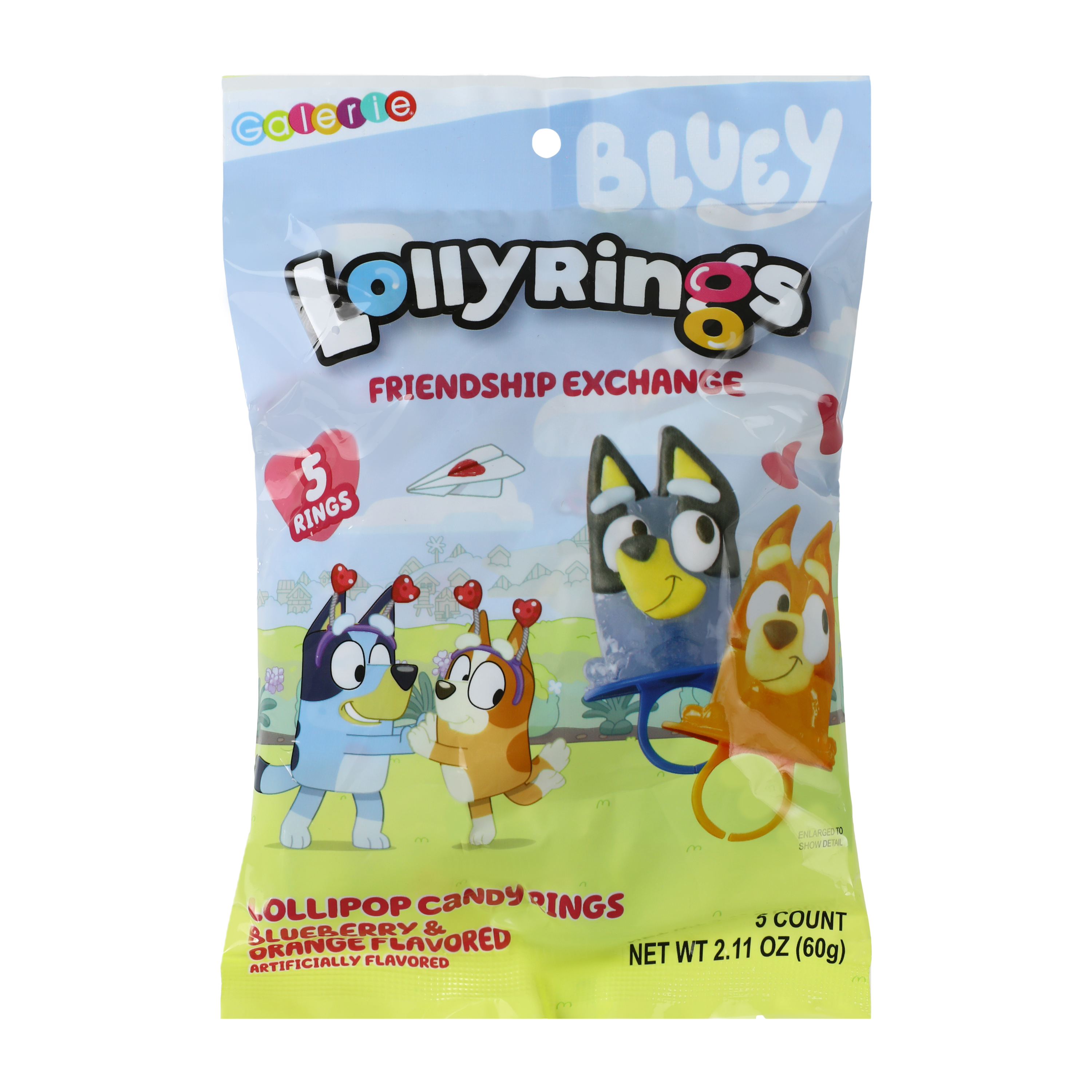 Bluey™ Lollyrings Flavored Candy Rings 2.1oz
