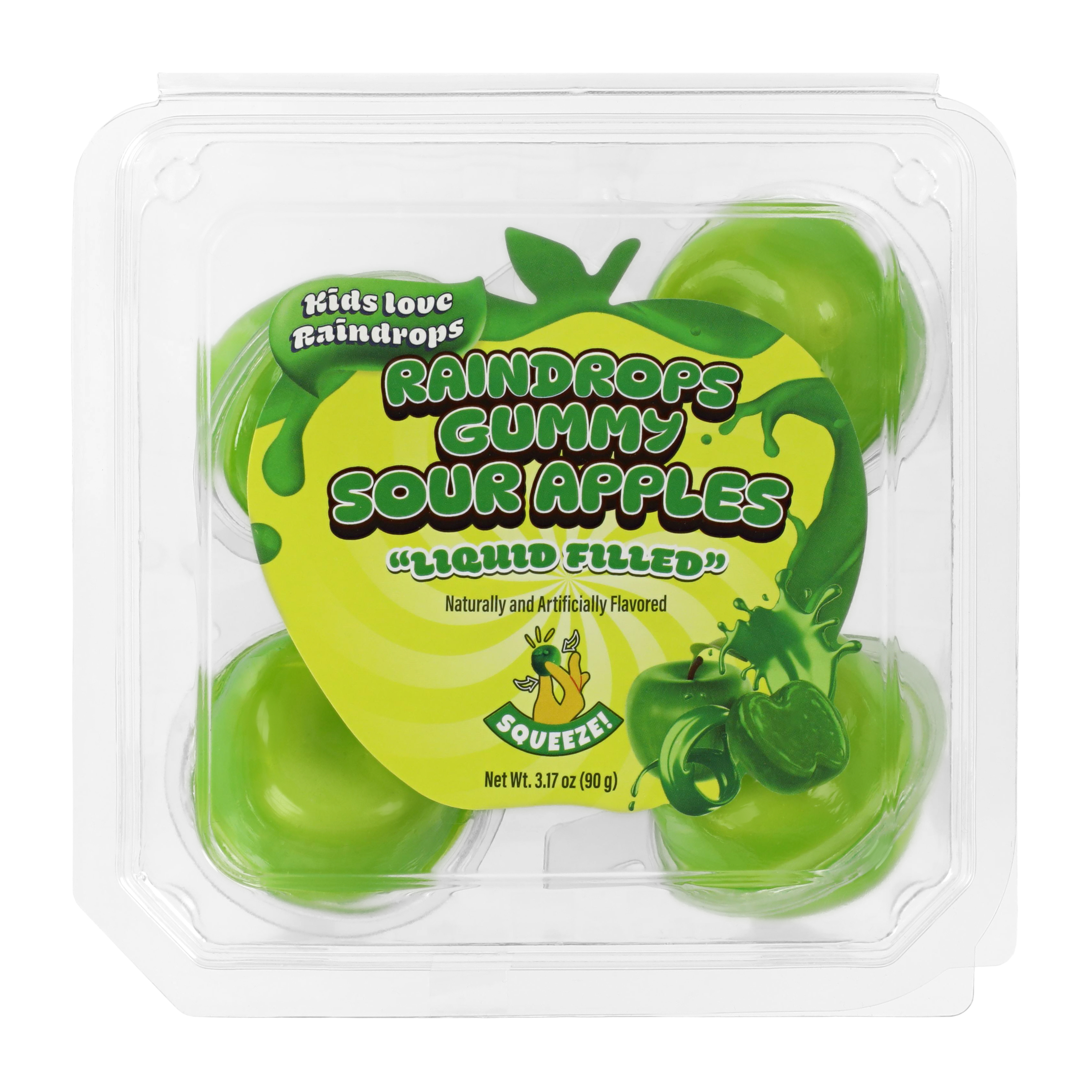 Raindrops® Liquid Filled Gummy Sour Apples 3.1oz