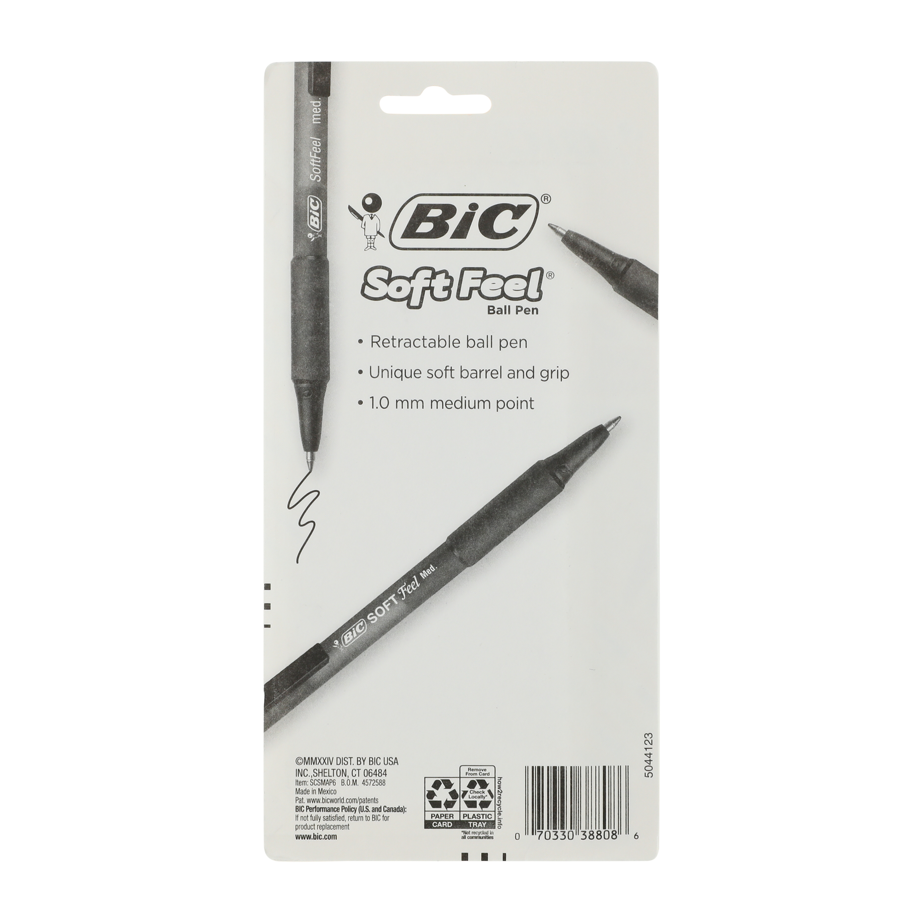 Bic® Soft Feel® Ball Pen 6-Pack