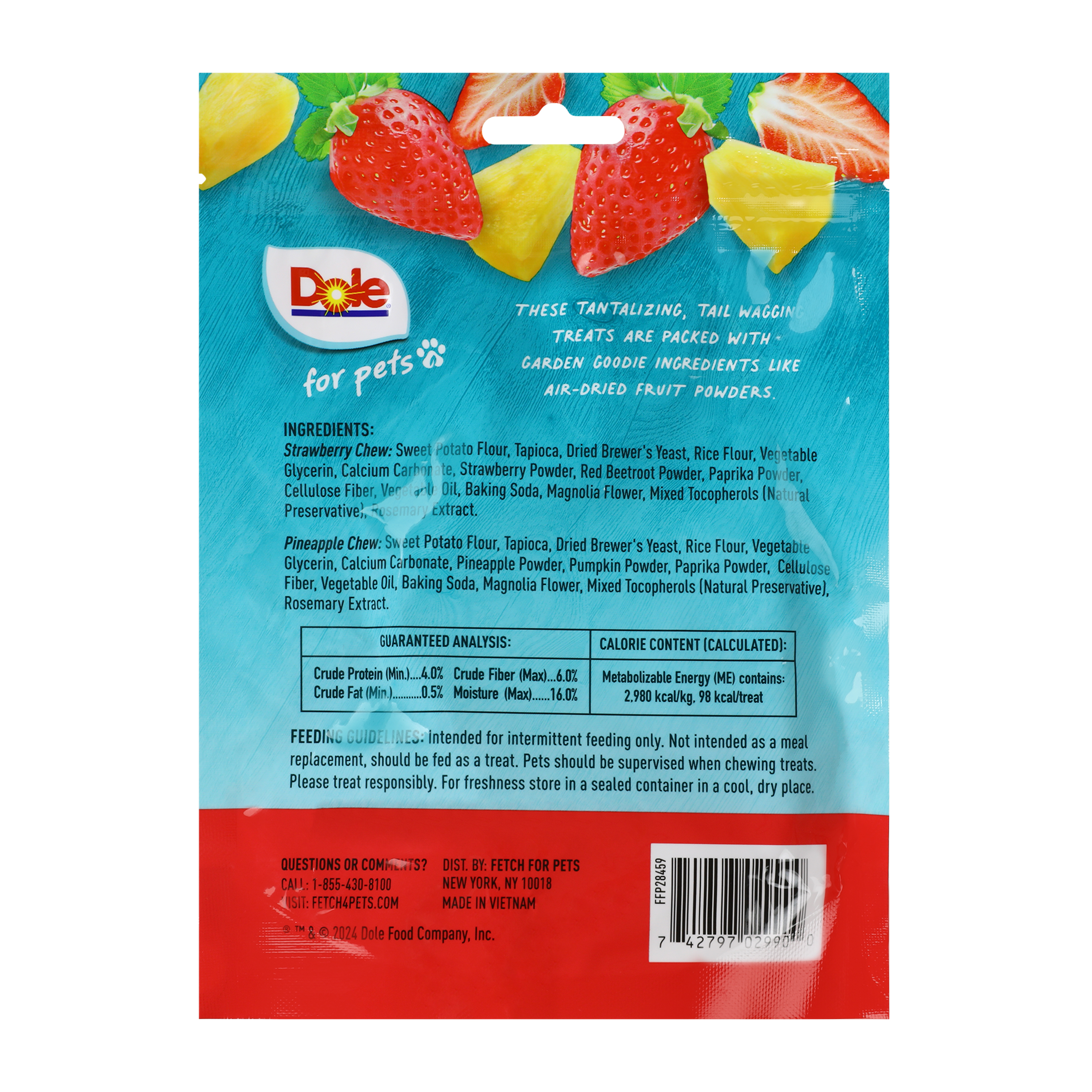 Dole® Strawberry+Pineapple Chews 7oz