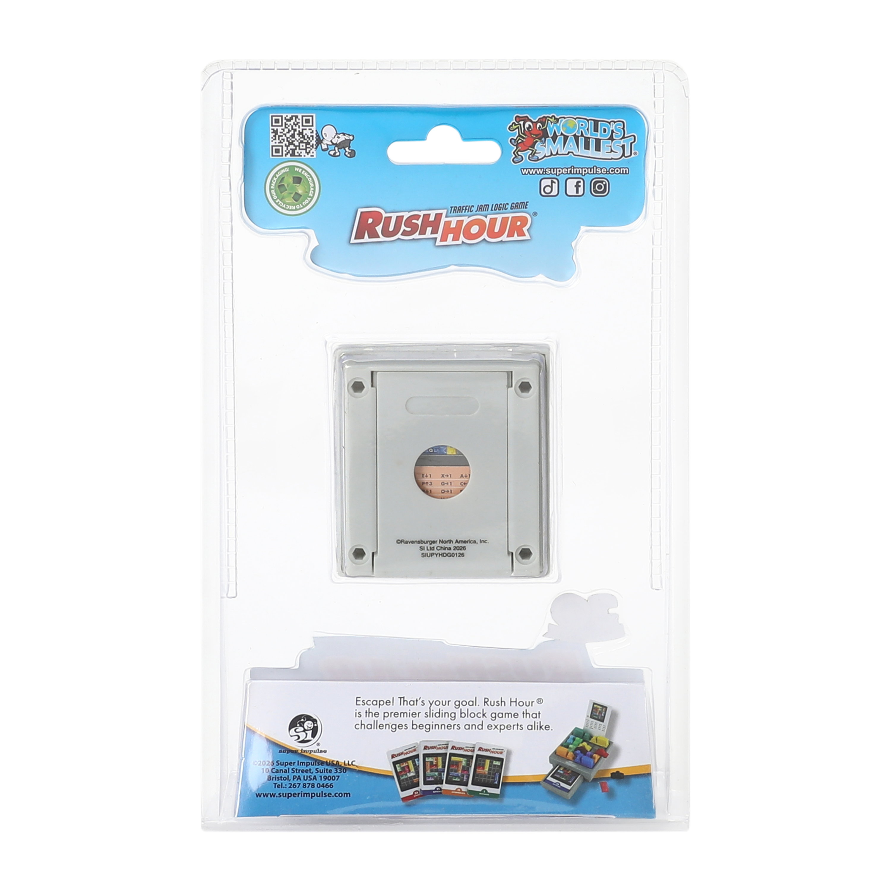 World's Smallest® Rush Hour Traffic Jam Logic Game