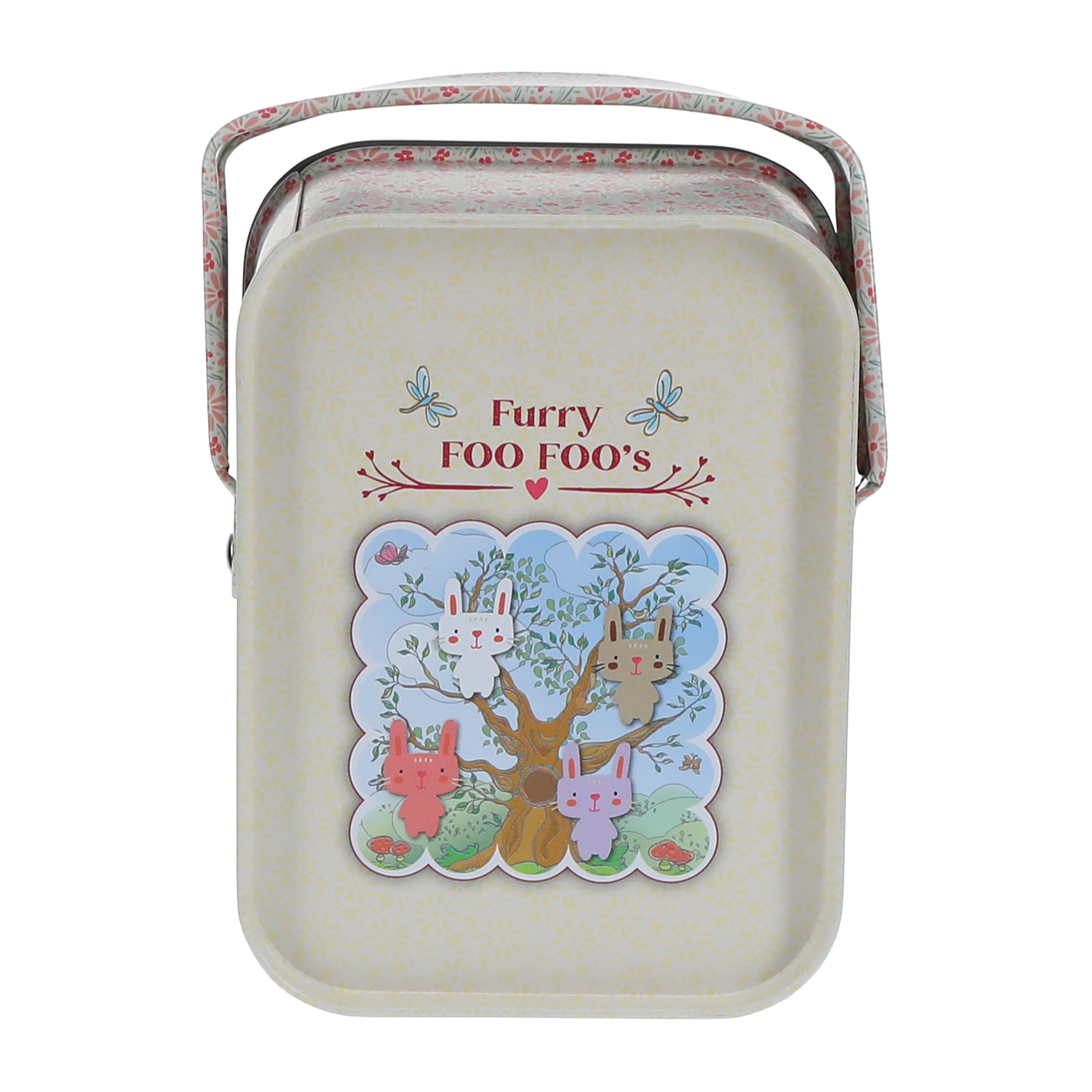 Furry Mystery Bunny Clip-On Tin (Styles May Vary)