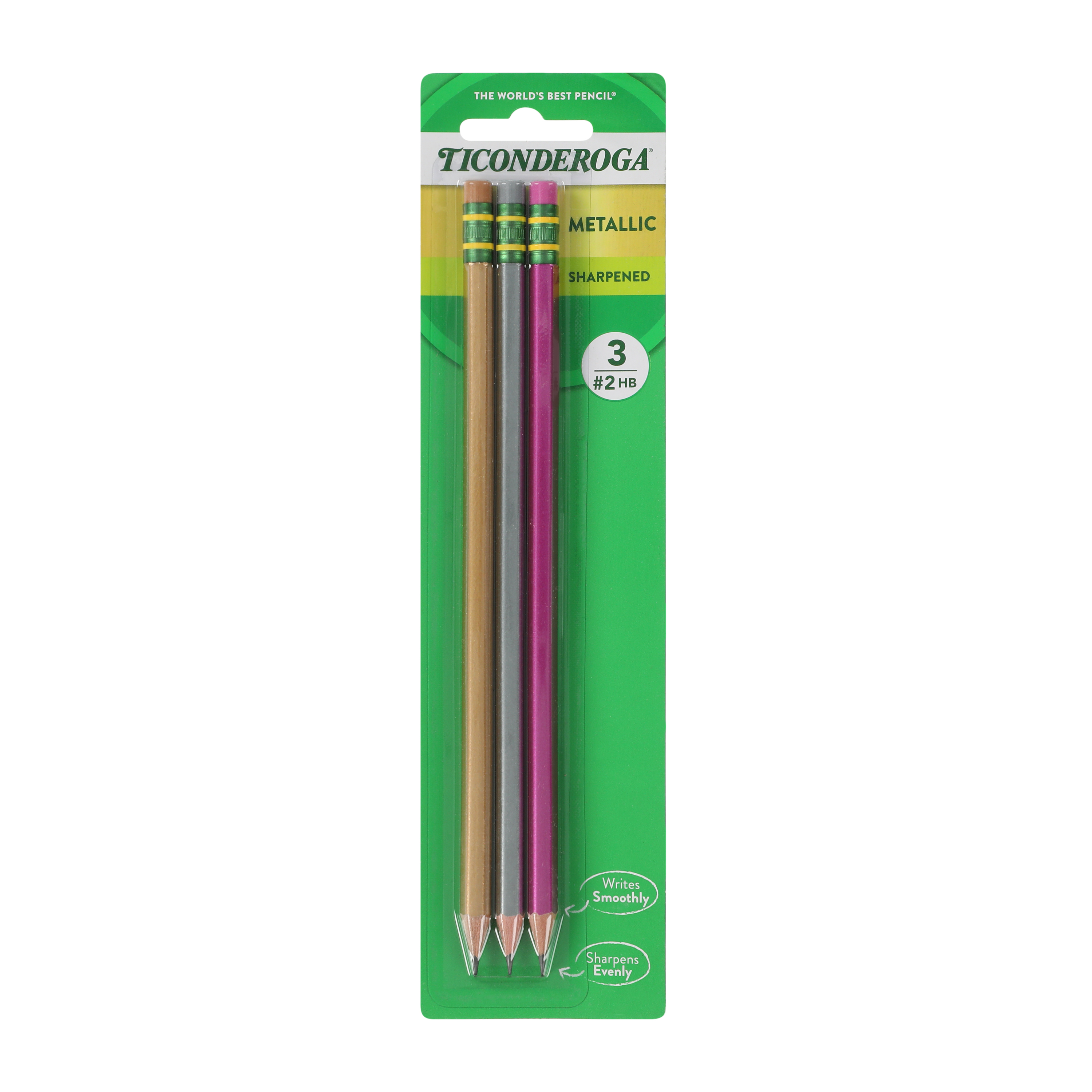 Ticonderoga® Metallic Pencils 3-Pack (Styles May Vary)
