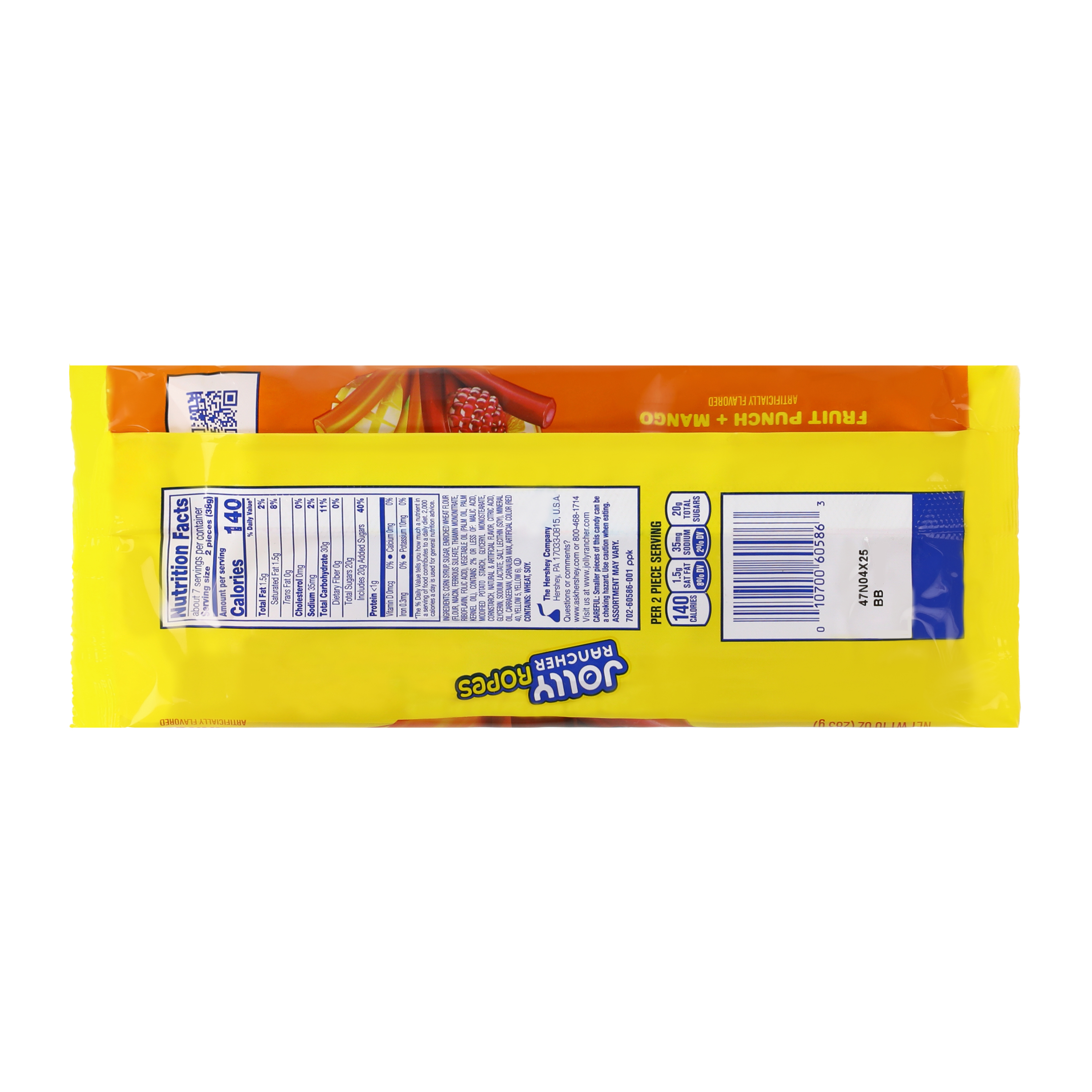 Jolly Rancher Ropes Fruit Punch Candy 10oz