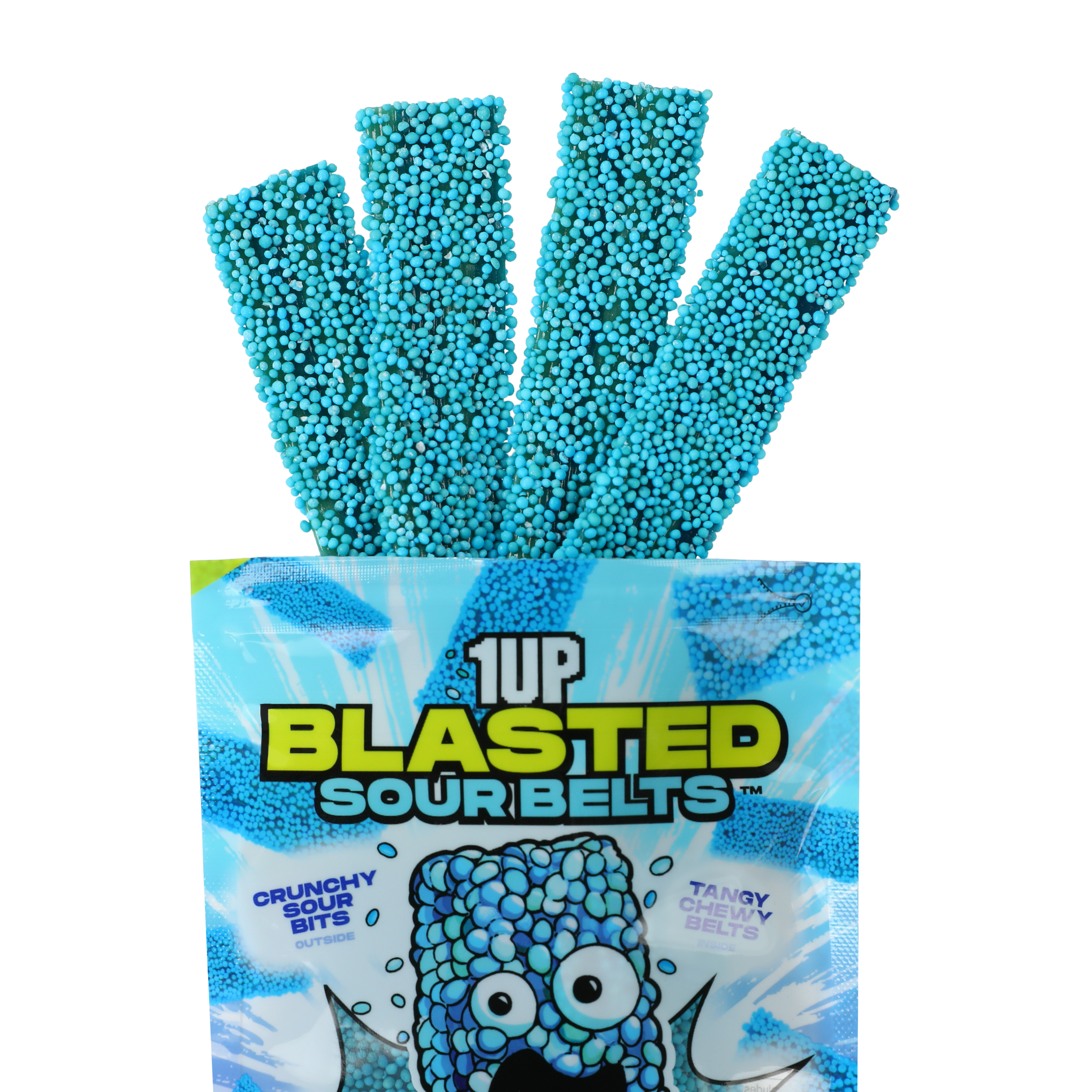 1UP Blasted Sour Belts™ Flavored Candy 3.5oz