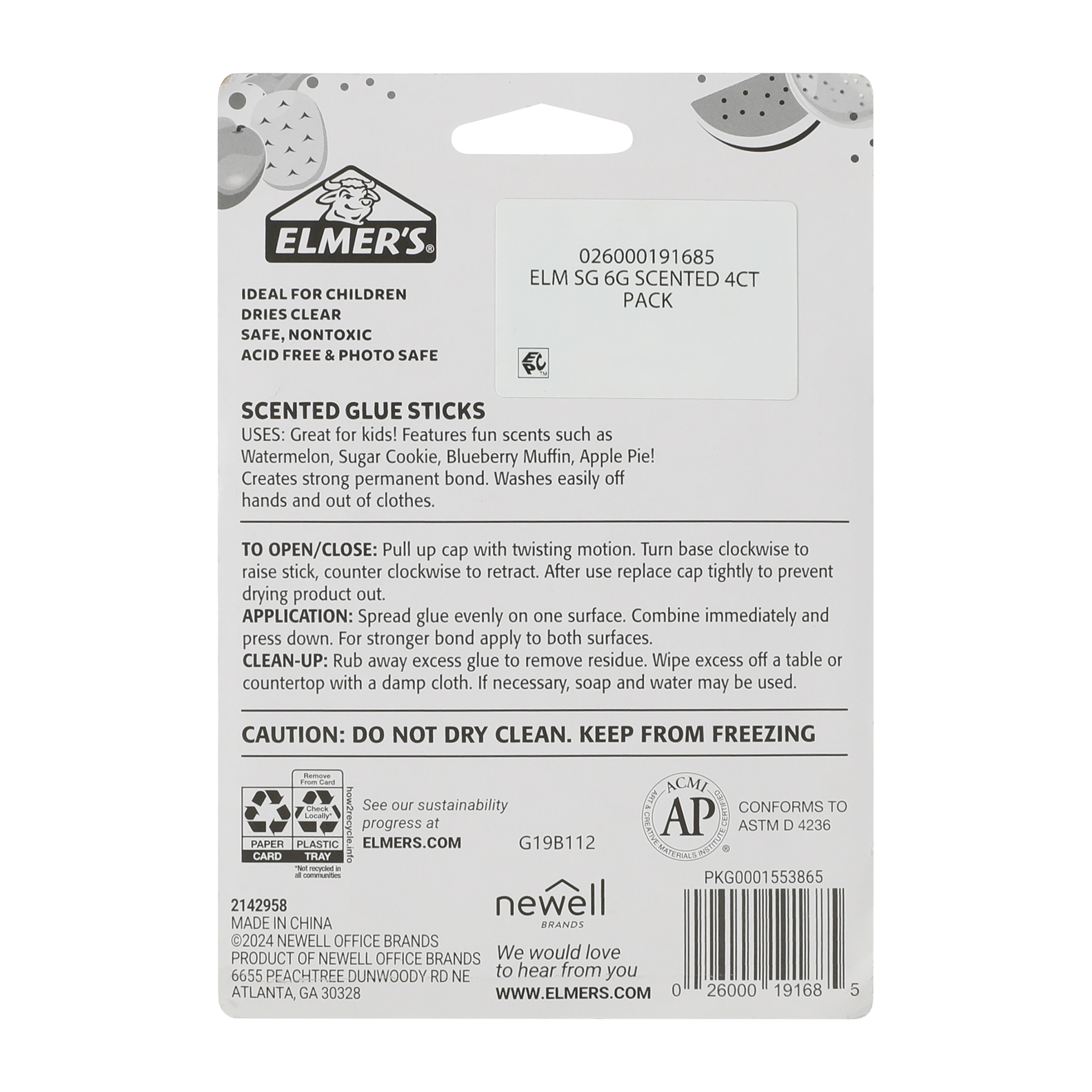 Elmer's® Scented Glue Sticks 4-Pack