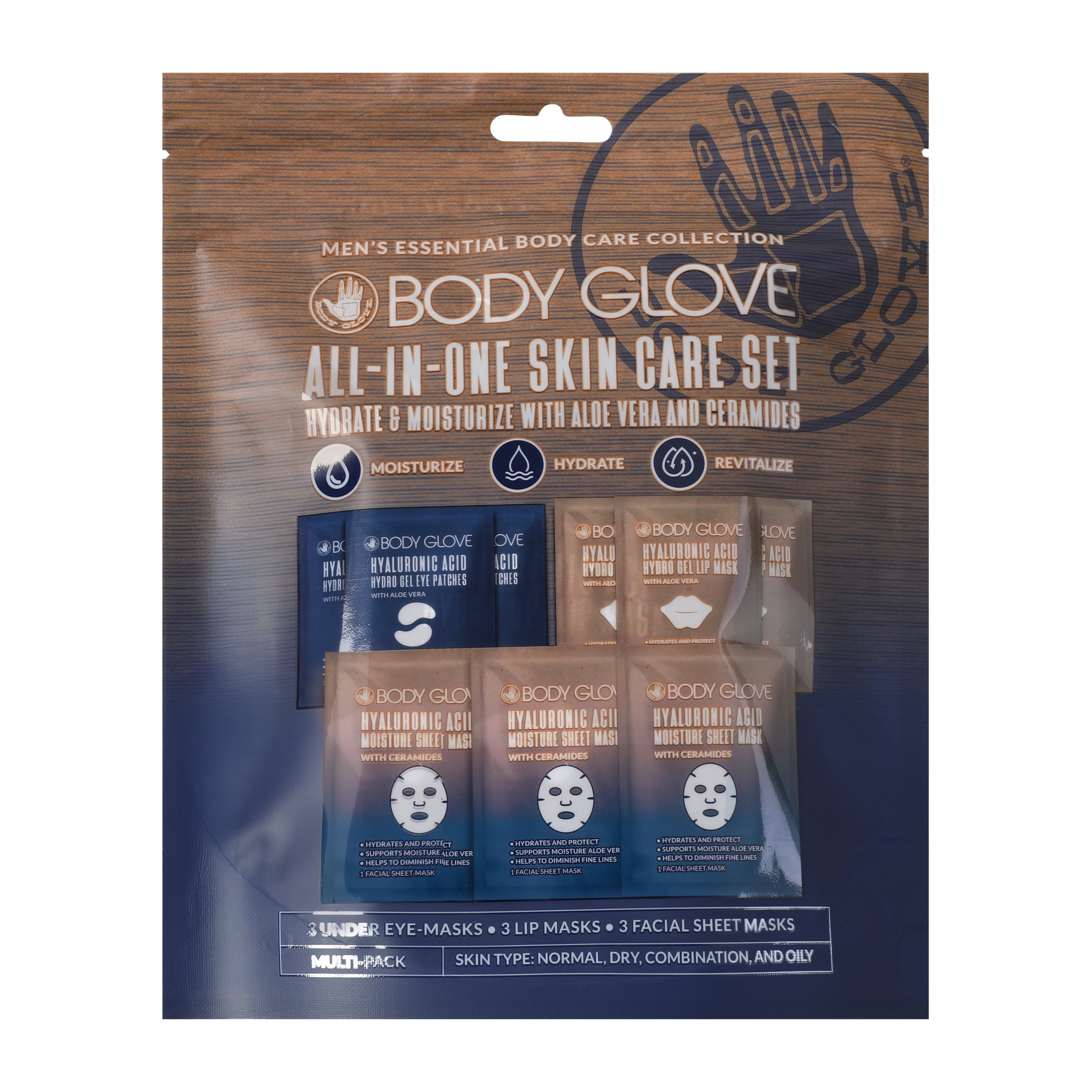 Body Glove Men's Essential All-In-One Skin Care Set