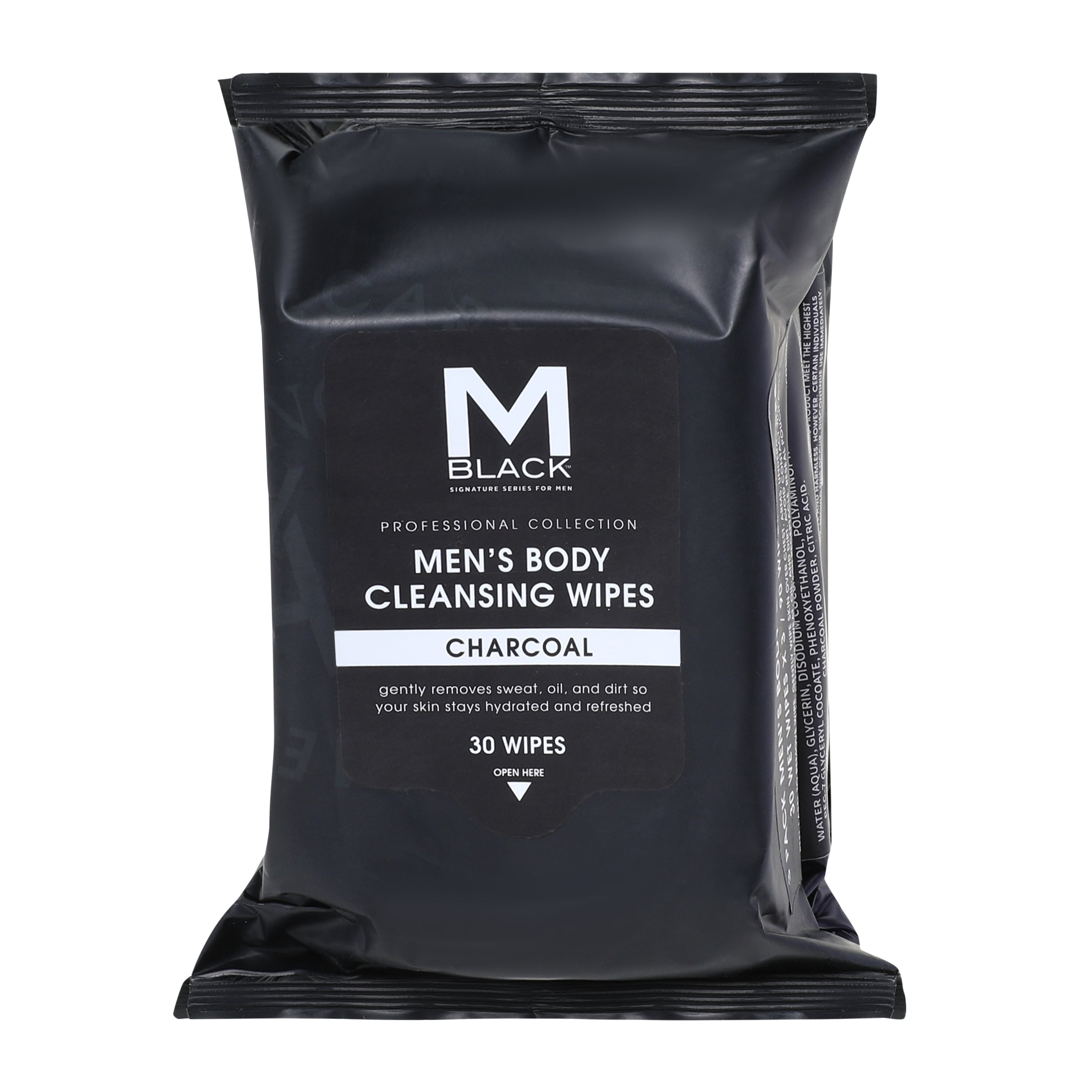 M Black™ Men's Body Cleansing Wipes 3-Pack