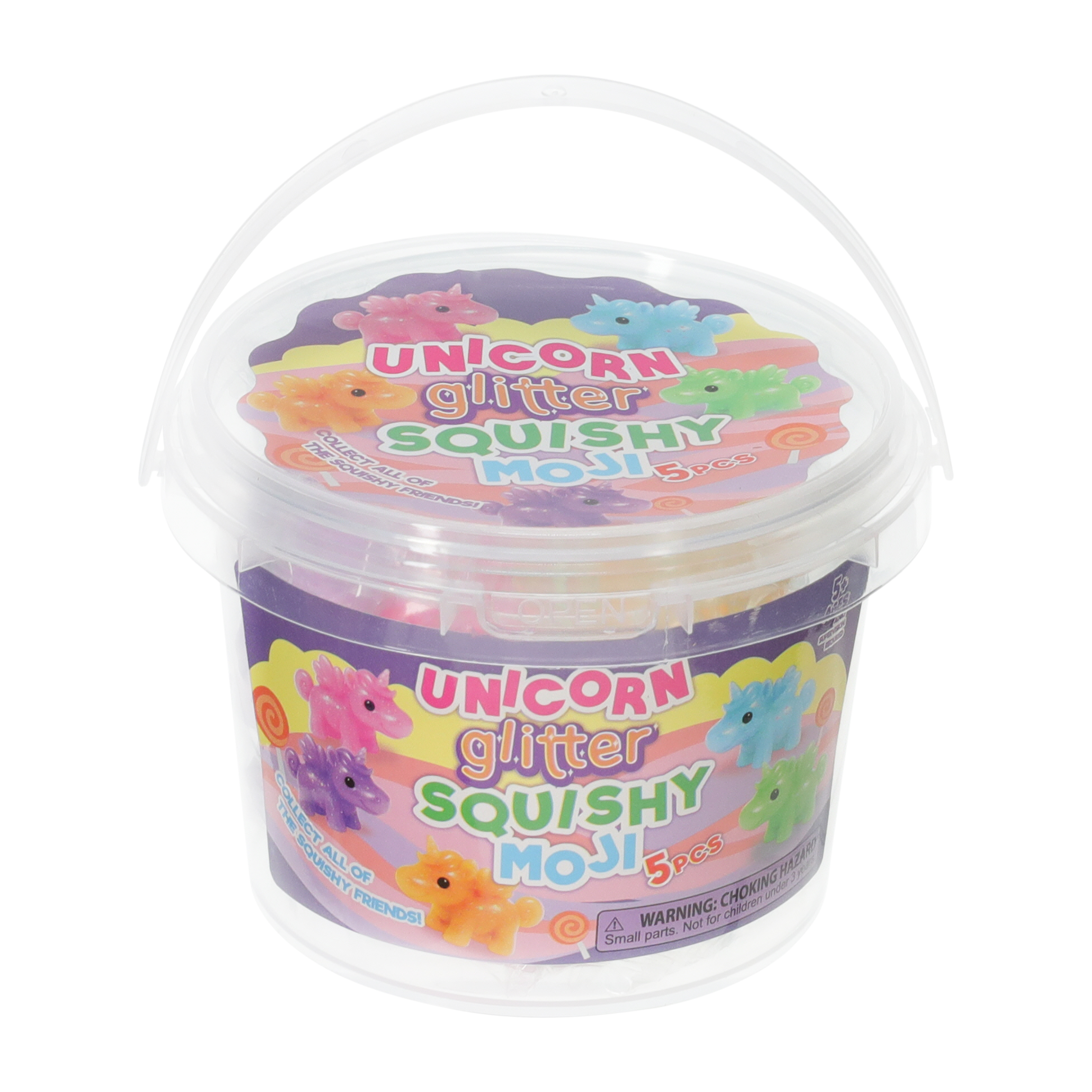 Glitter Squishy Moji 5-Pack | Five Below