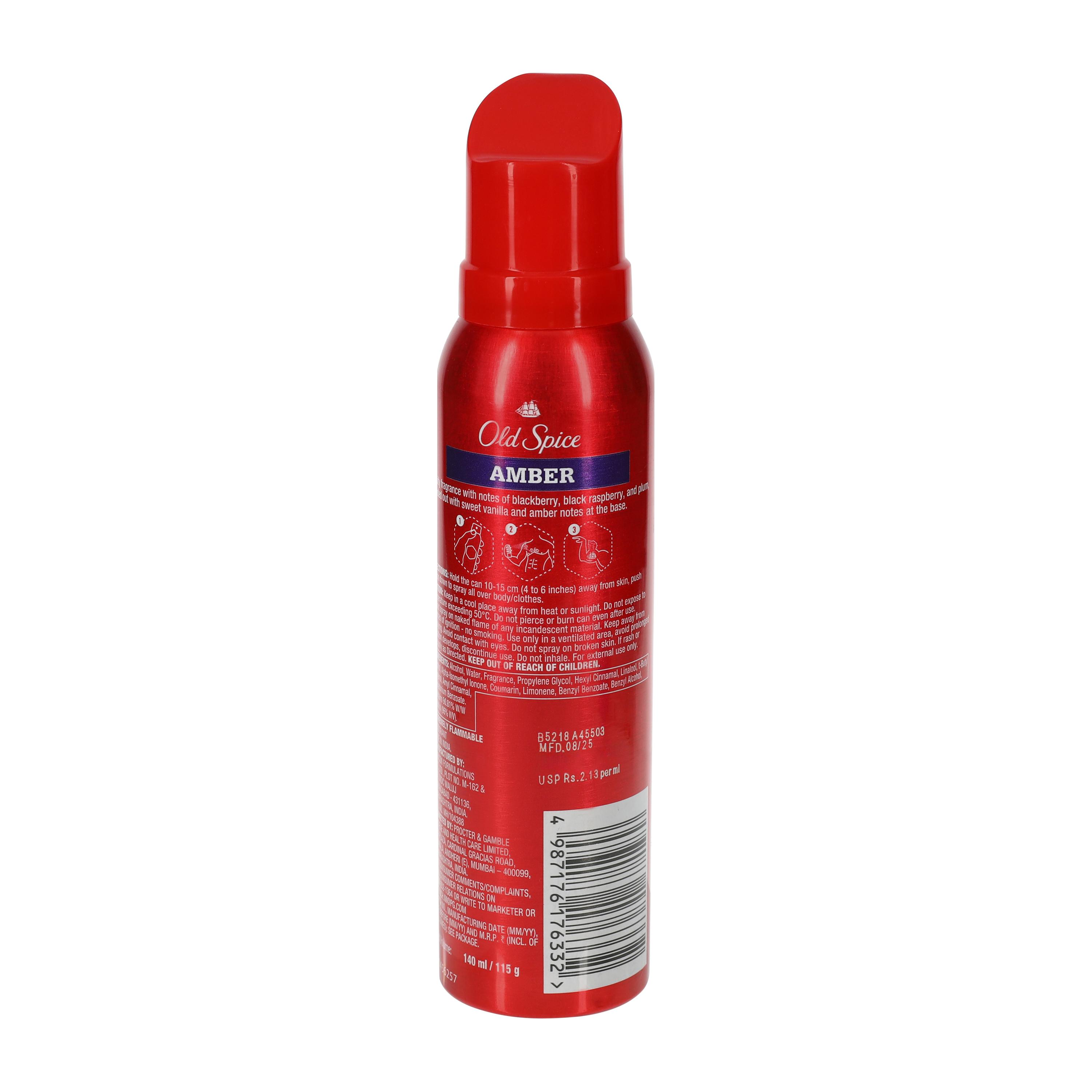 Old Spice Amber Deodorant Body Spray