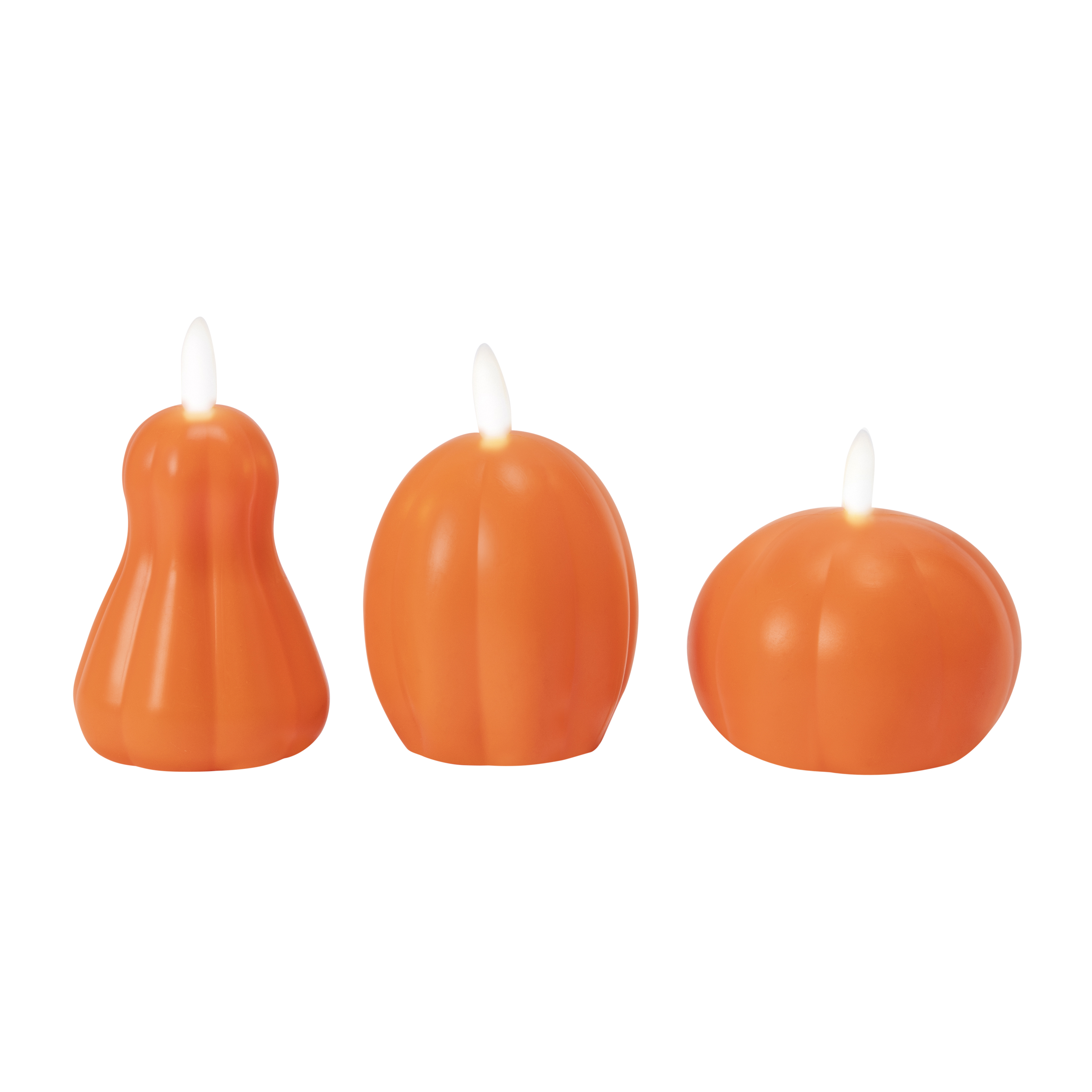 Velas LED Calabaza Halloween Pack de 3 4