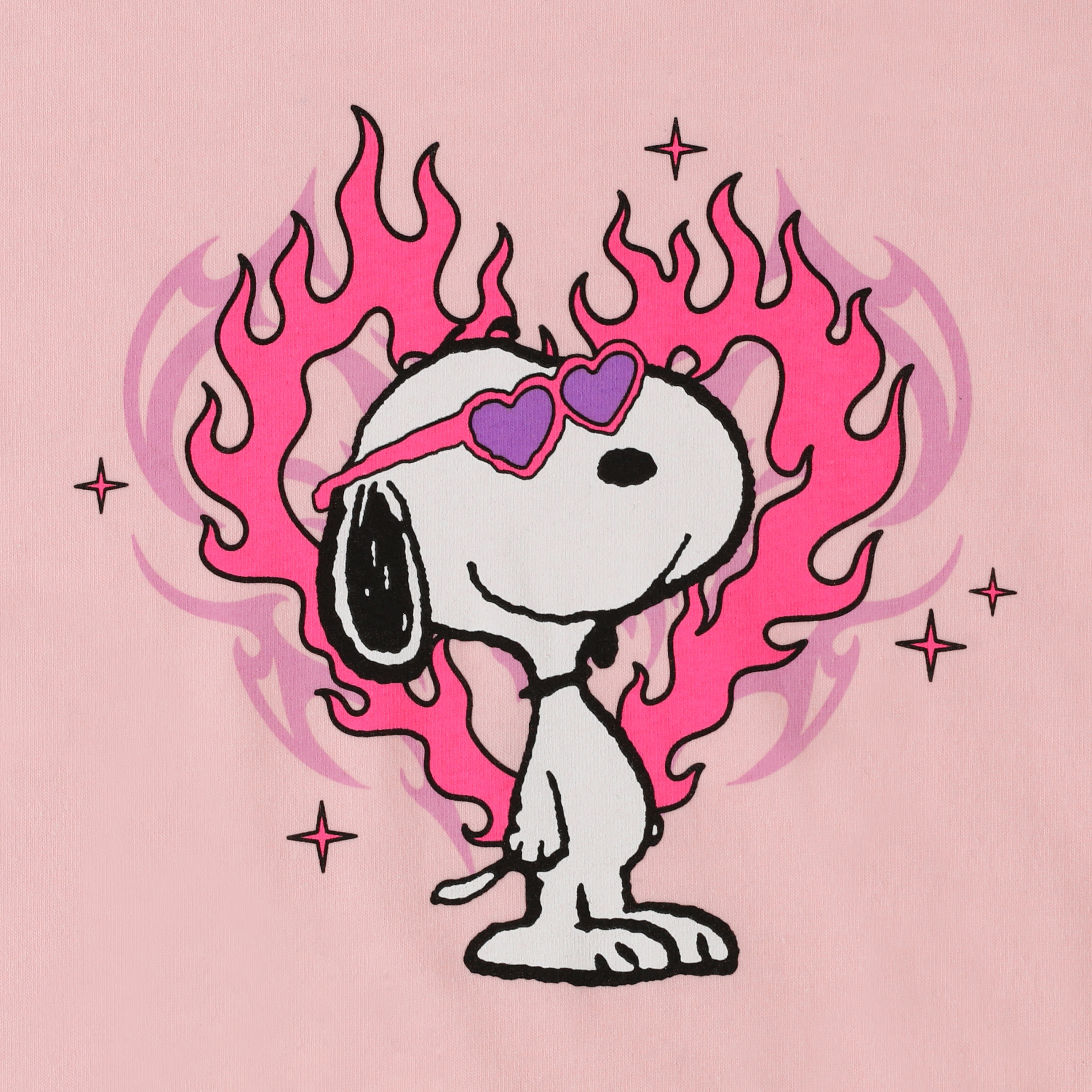 Peanuts® Snoopy Flame Hearts Graphic Tee