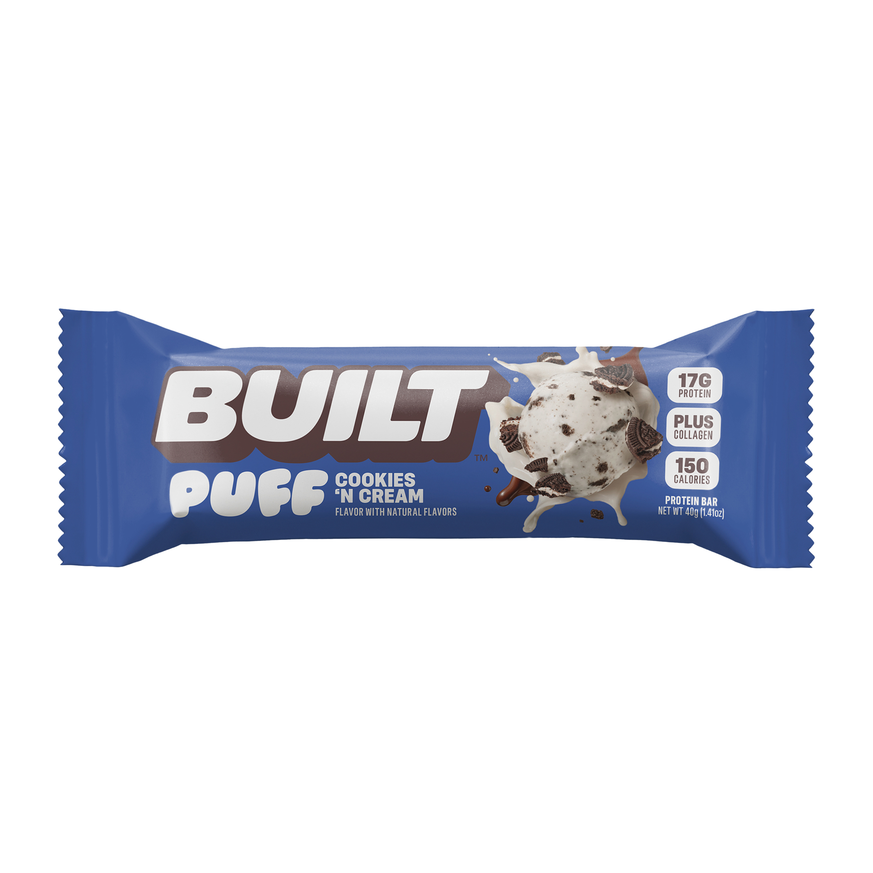 Built Puff Cookies 'N Cream Protein Bar 1.4oz