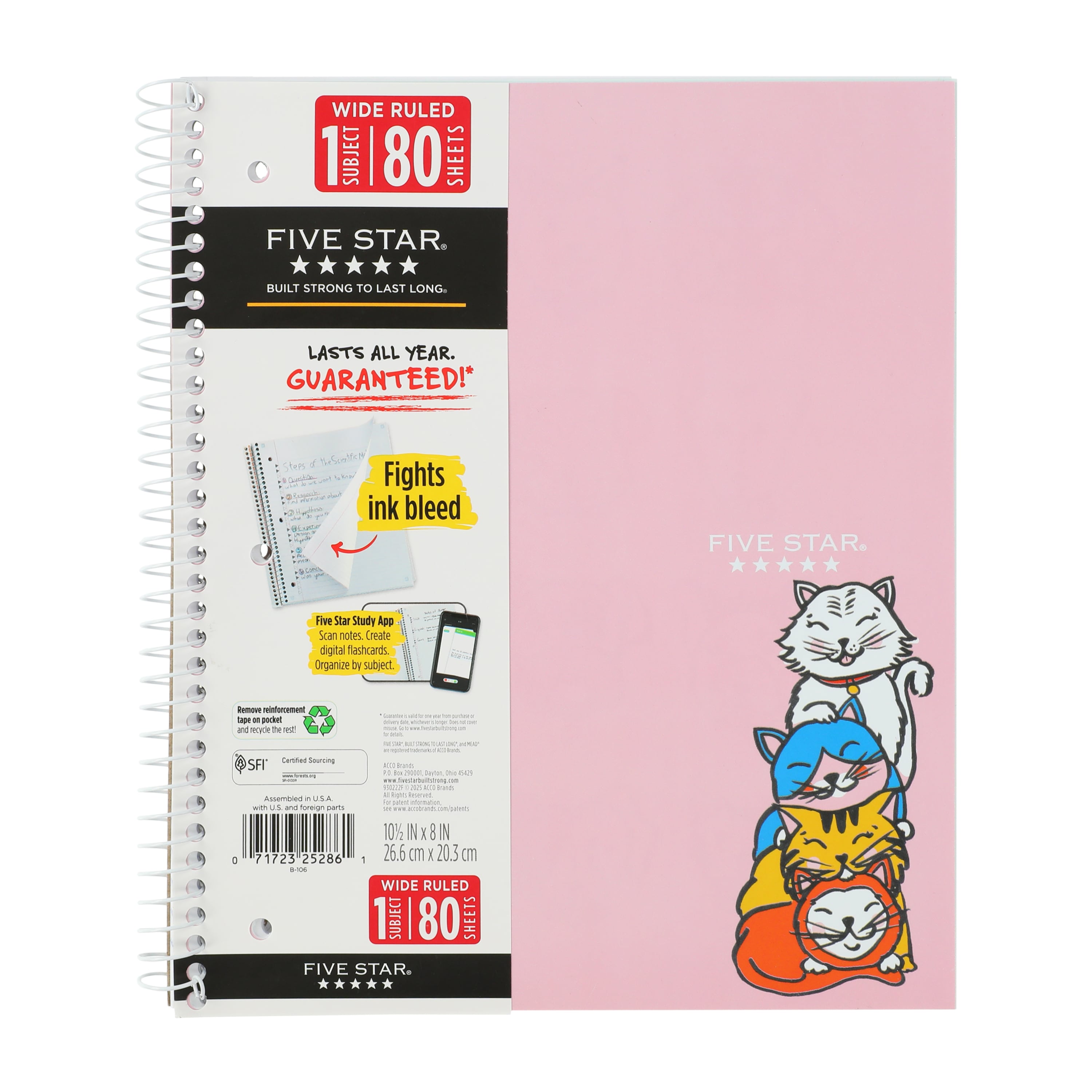 Five Star® Wide Ruled Notebook