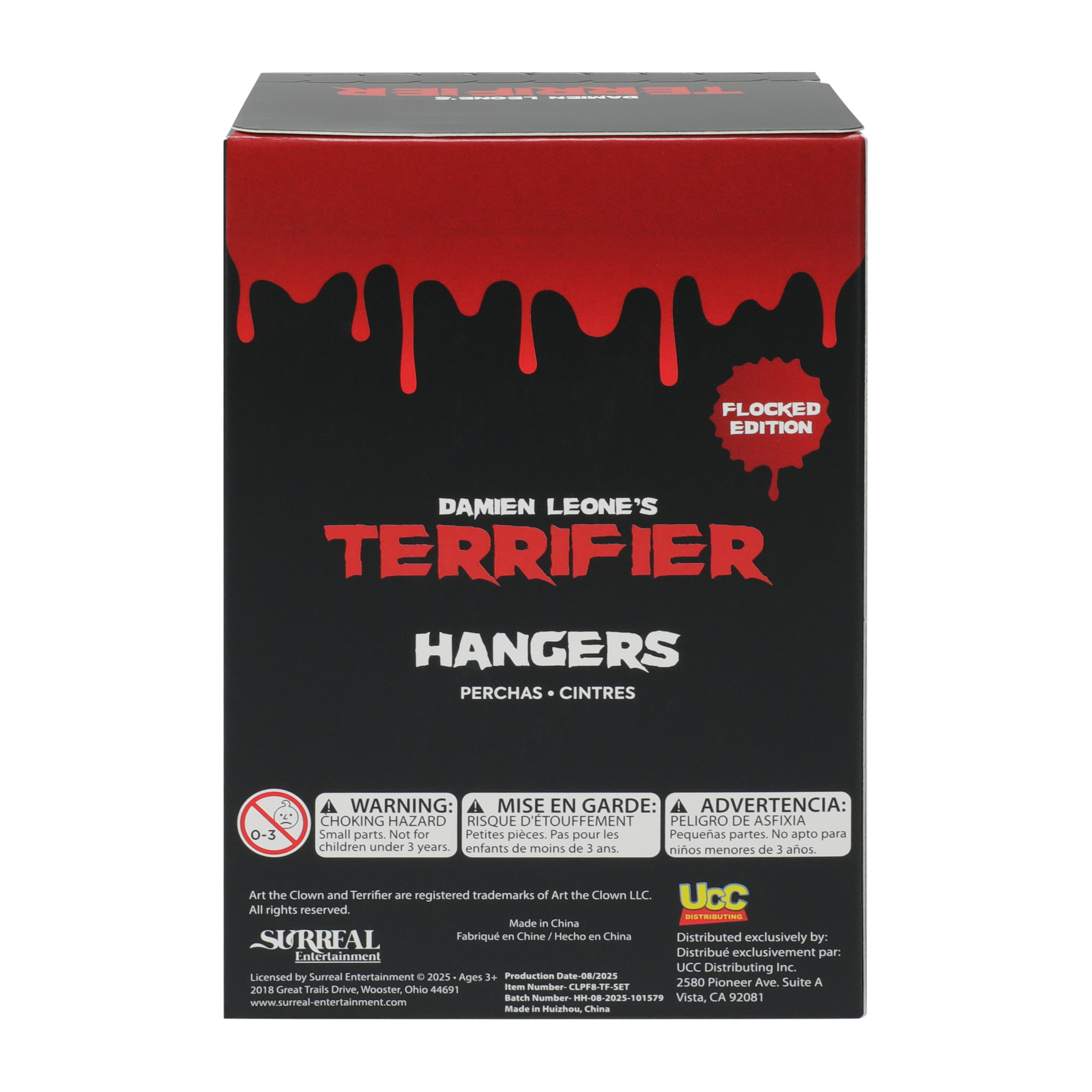 Damien Leone's Terrifier Flocked Edition Hangers (Styles May Vary)
