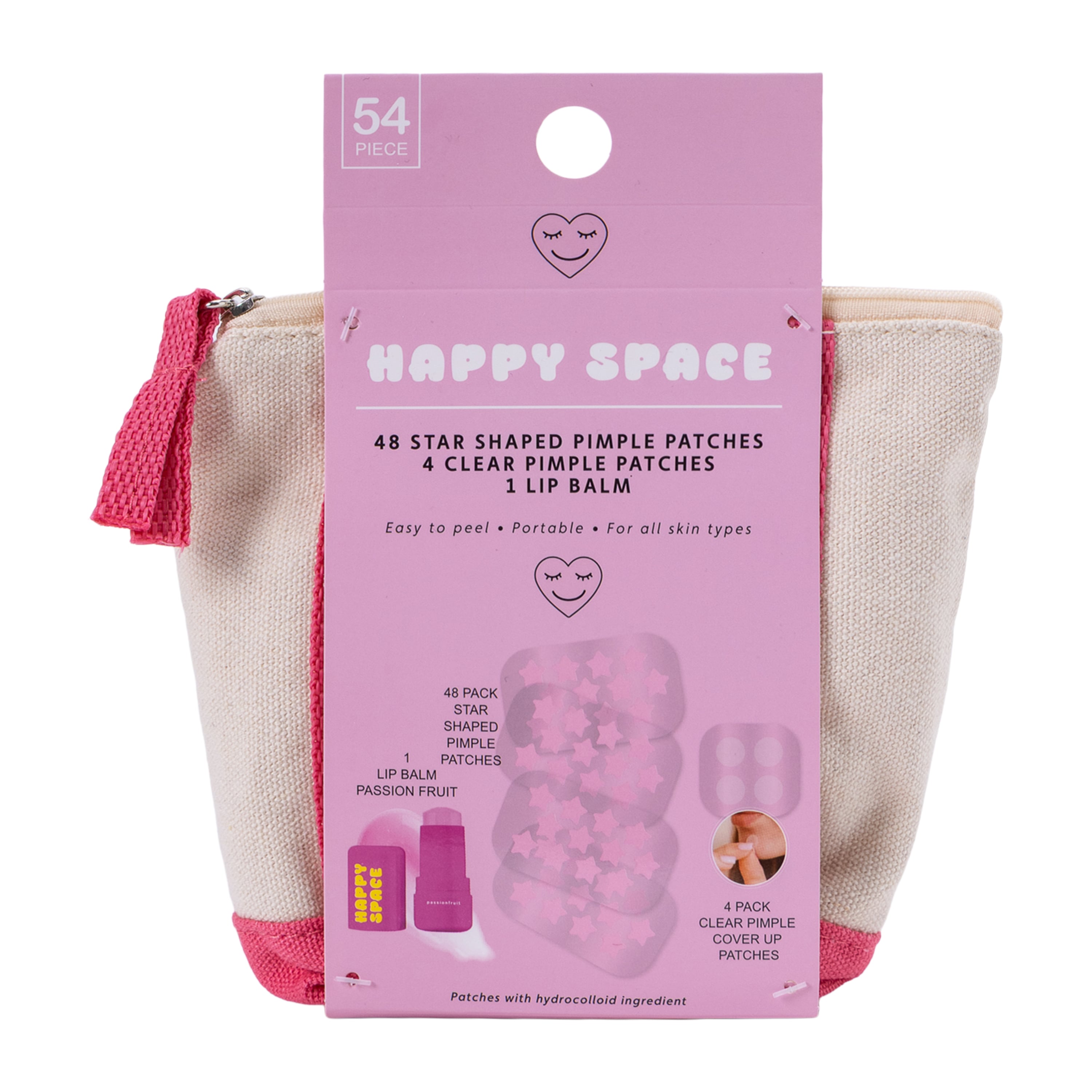Kit de Belleza Happy Space 54 Piezas - Parches de Estrellita y Balsamo Labial 2