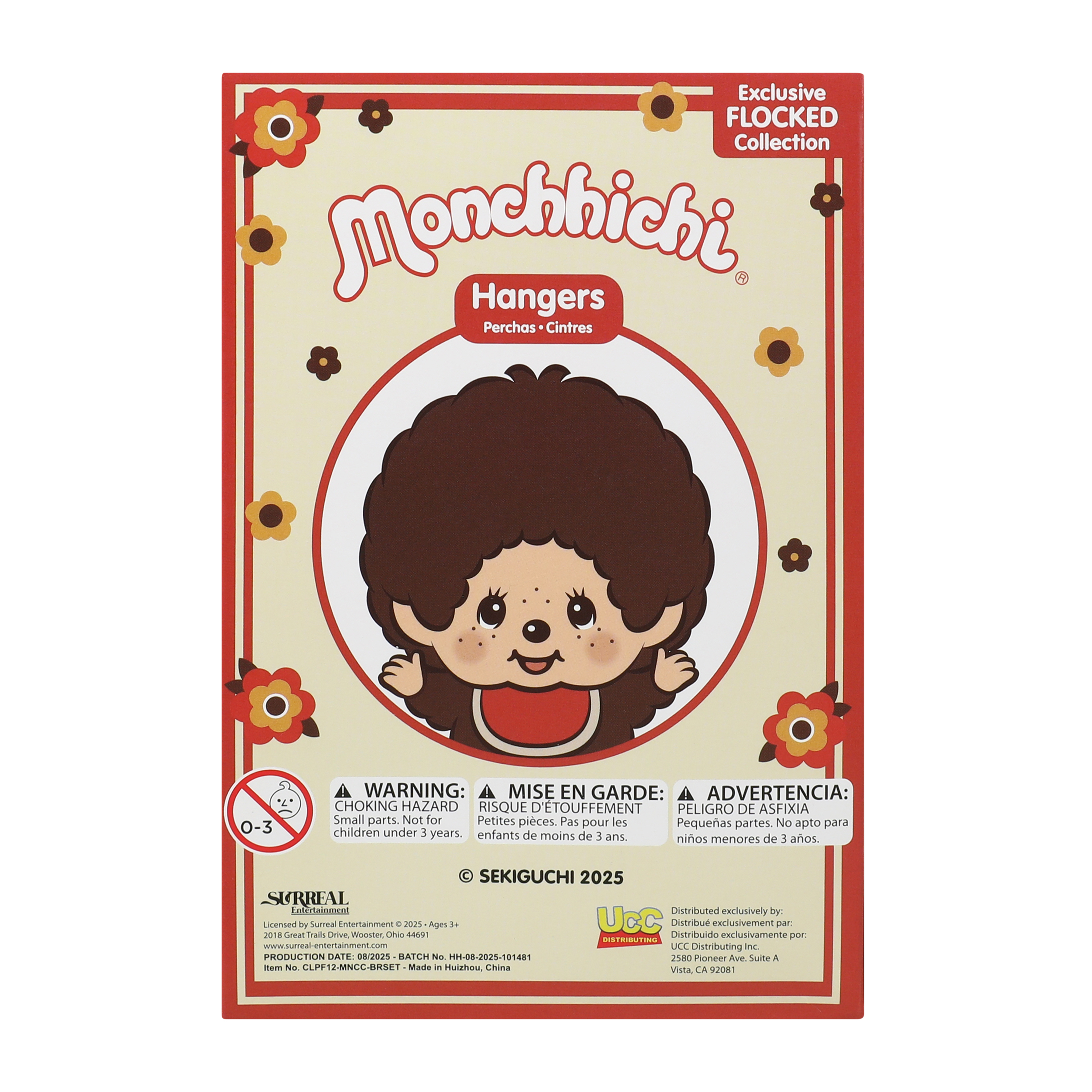 Monchhichi® Hangers Exclusive Flocked Collection (Styles May Vary)