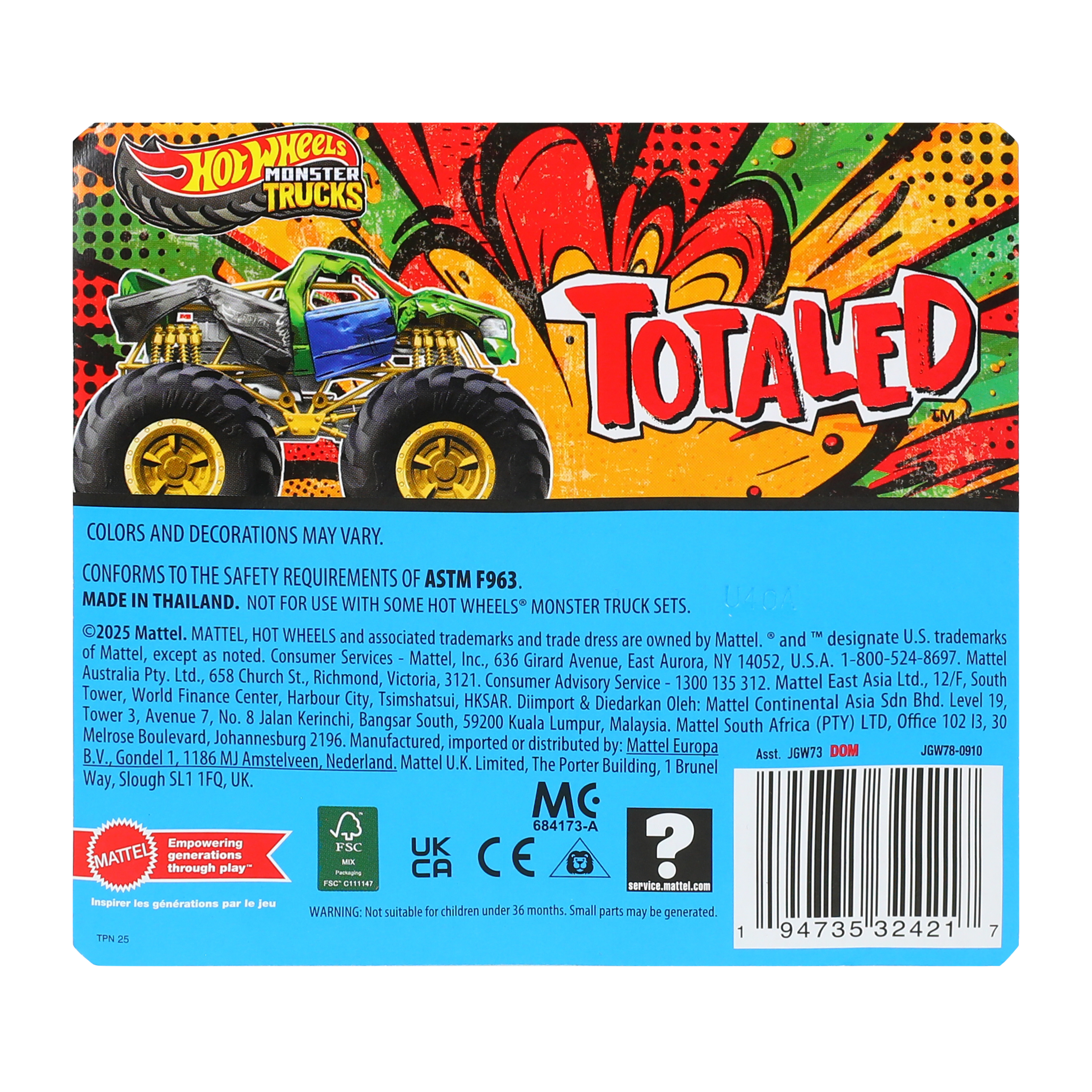 Hot Wheels™ Monster Trucks Toy (Styles May Vary)