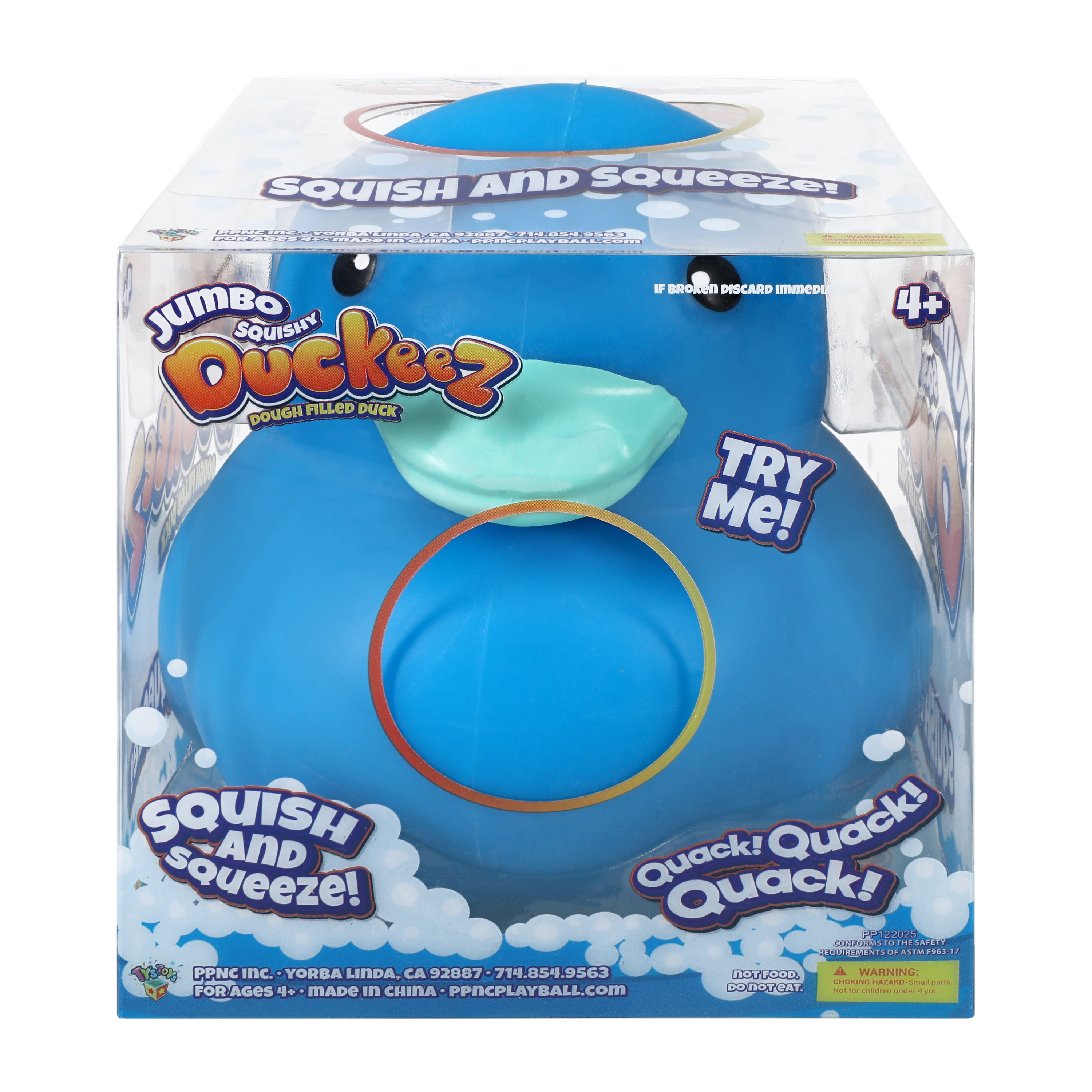Jumbo Squishy Duckeez Duck Toy (Styles May Vary)
