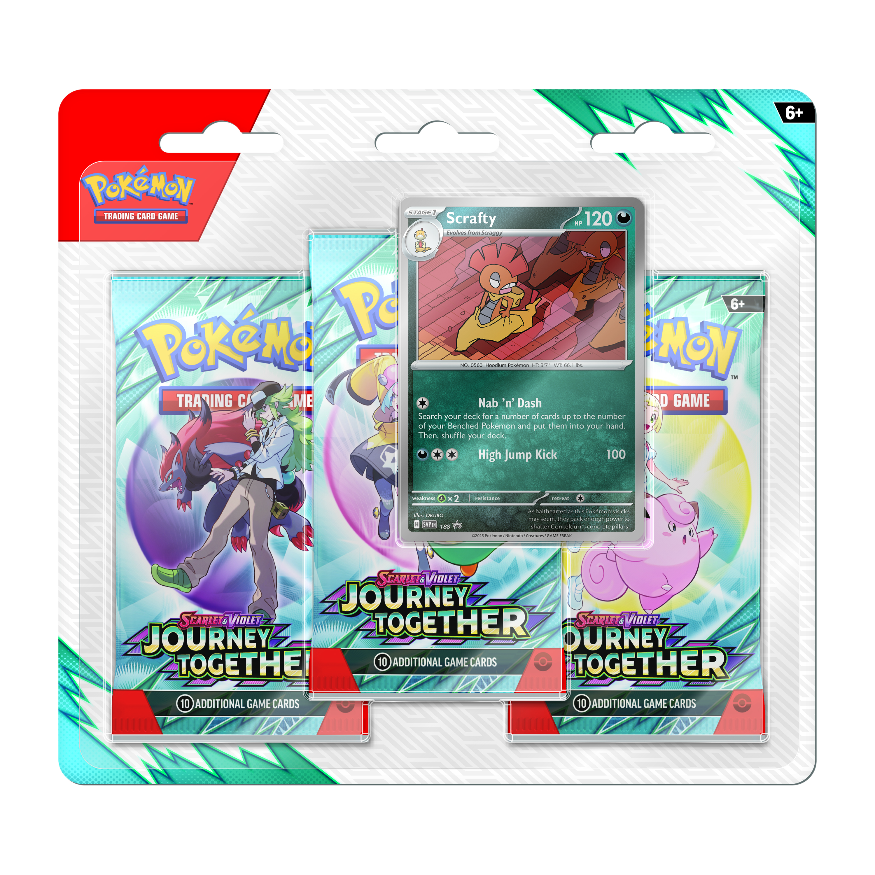 Pokémon™ Scarlet & Violet Journey Together Booster Card Pack Set (Styles May Vary)