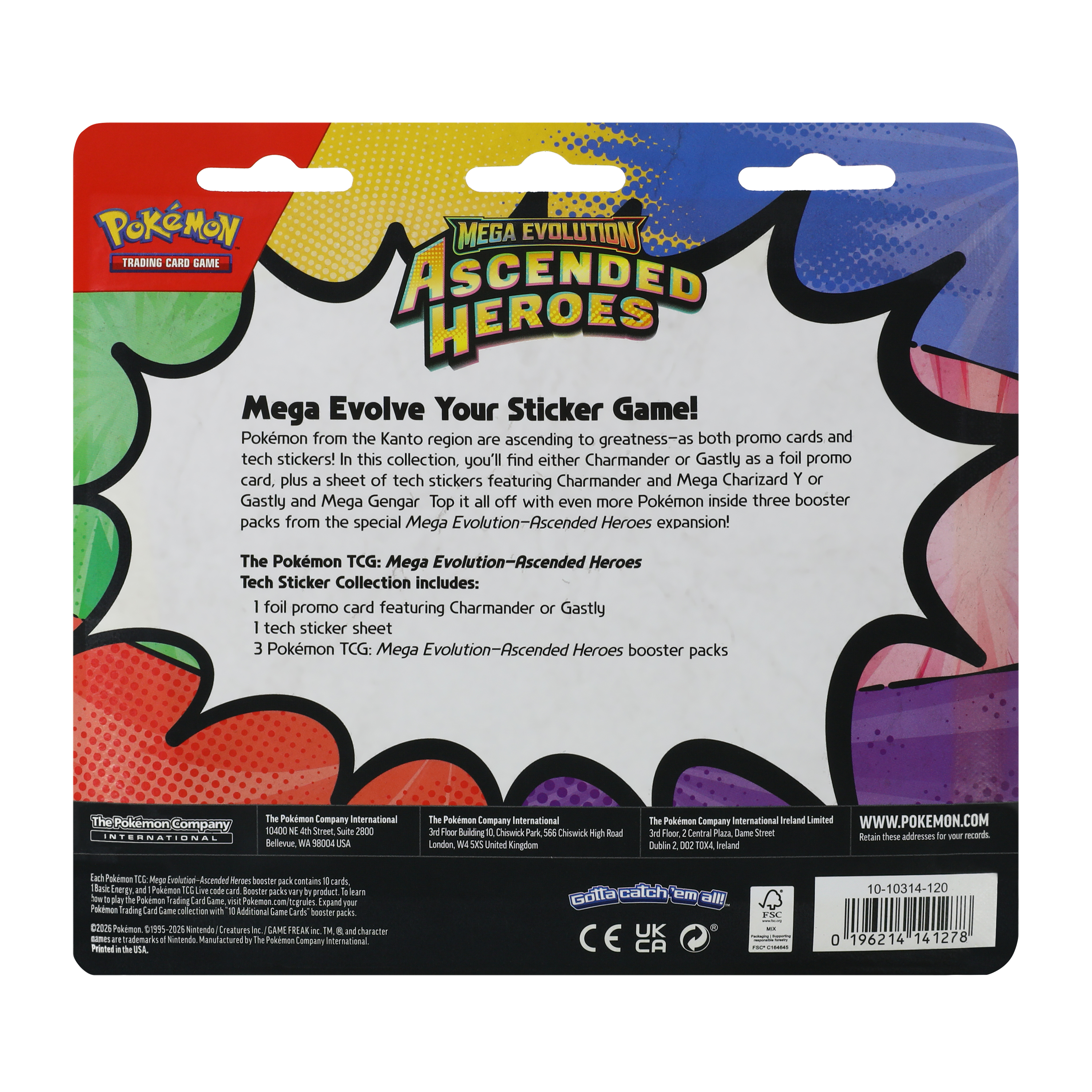 Pokémon™ Mega Evolution Ascended Heroes Tech Sticker Collection