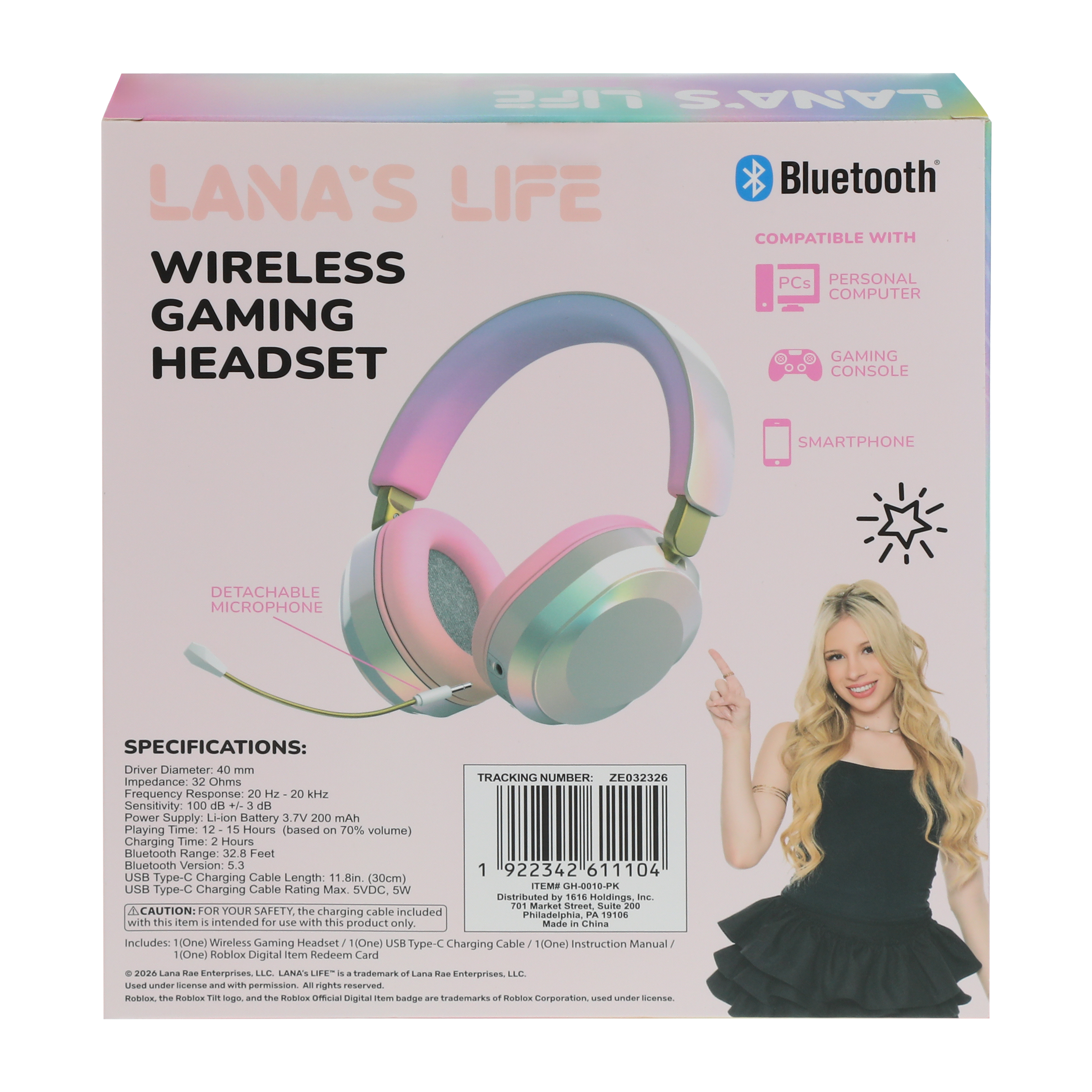 Headset Gaming Inalambrico Lana's Life Edicion Especial 6